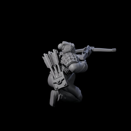 Chinese Terracotta Crossbowman L Miniature for Dungeons and Dragons, Pathfinder or other TTRPGs