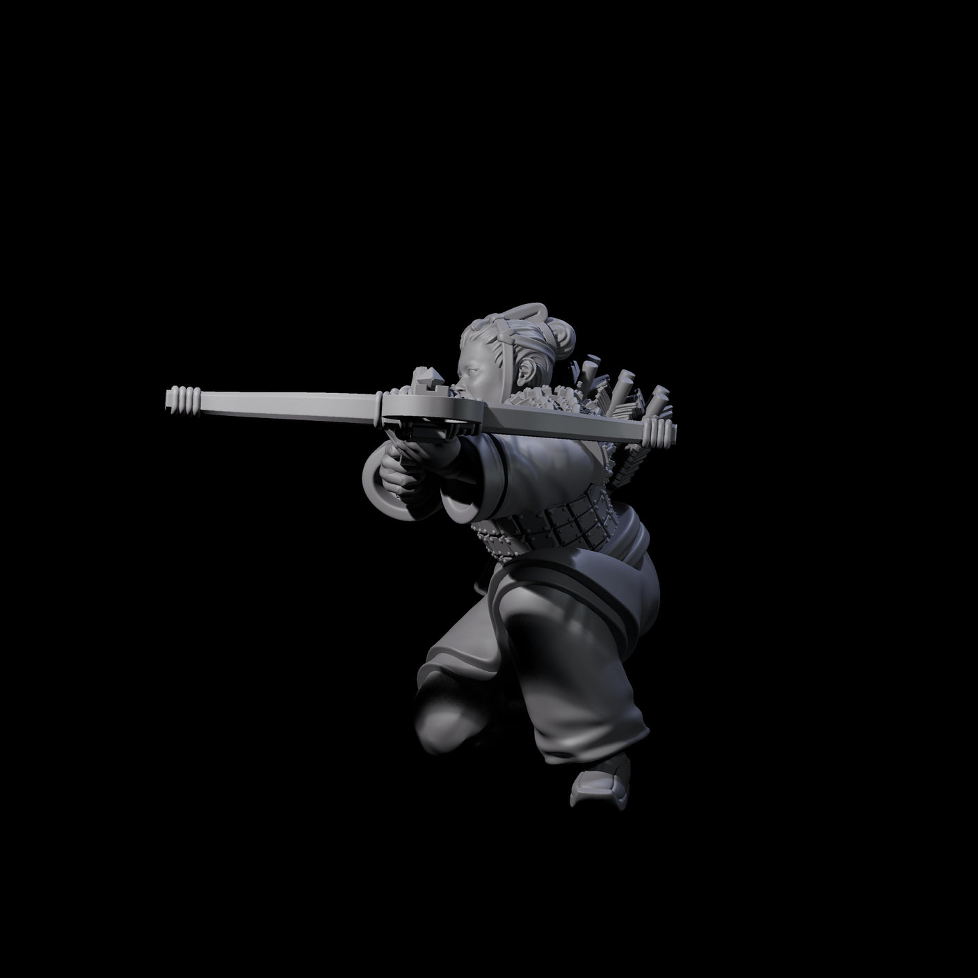 Chinese Terracotta Crossbowman L Miniature for Dungeons and Dragons, Pathfinder or other TTRPGs