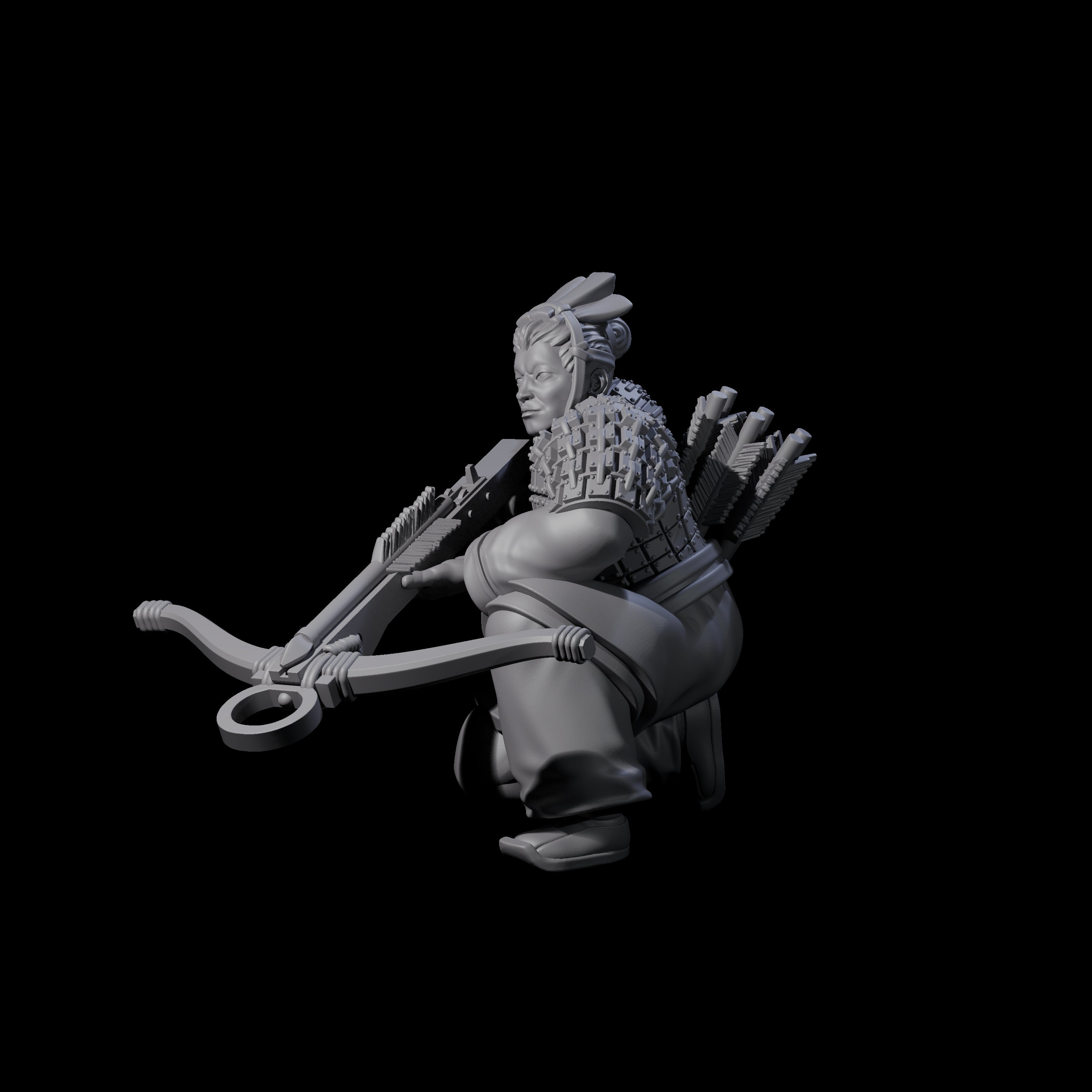 Chinese Terracotta Crossbowman M Miniature for Dungeons and Dragons, Pathfinder or other TTRPGs