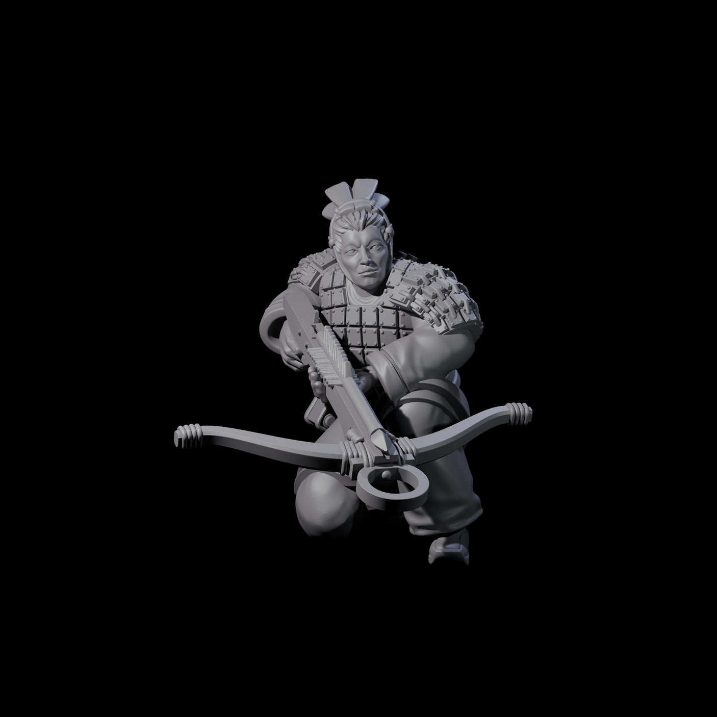 Chinese Terracotta Crossbowman M Miniature for Dungeons and Dragons, Pathfinder or other TTRPGs