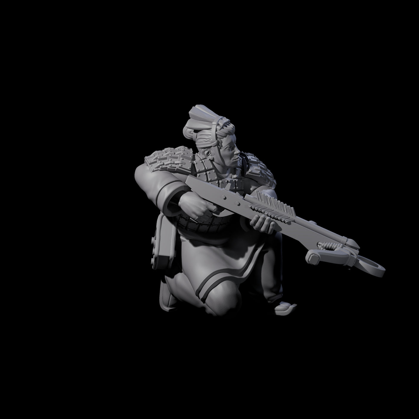 Chinese Terracotta Crossbowman M Miniature for Dungeons and Dragons, Pathfinder or other TTRPGs