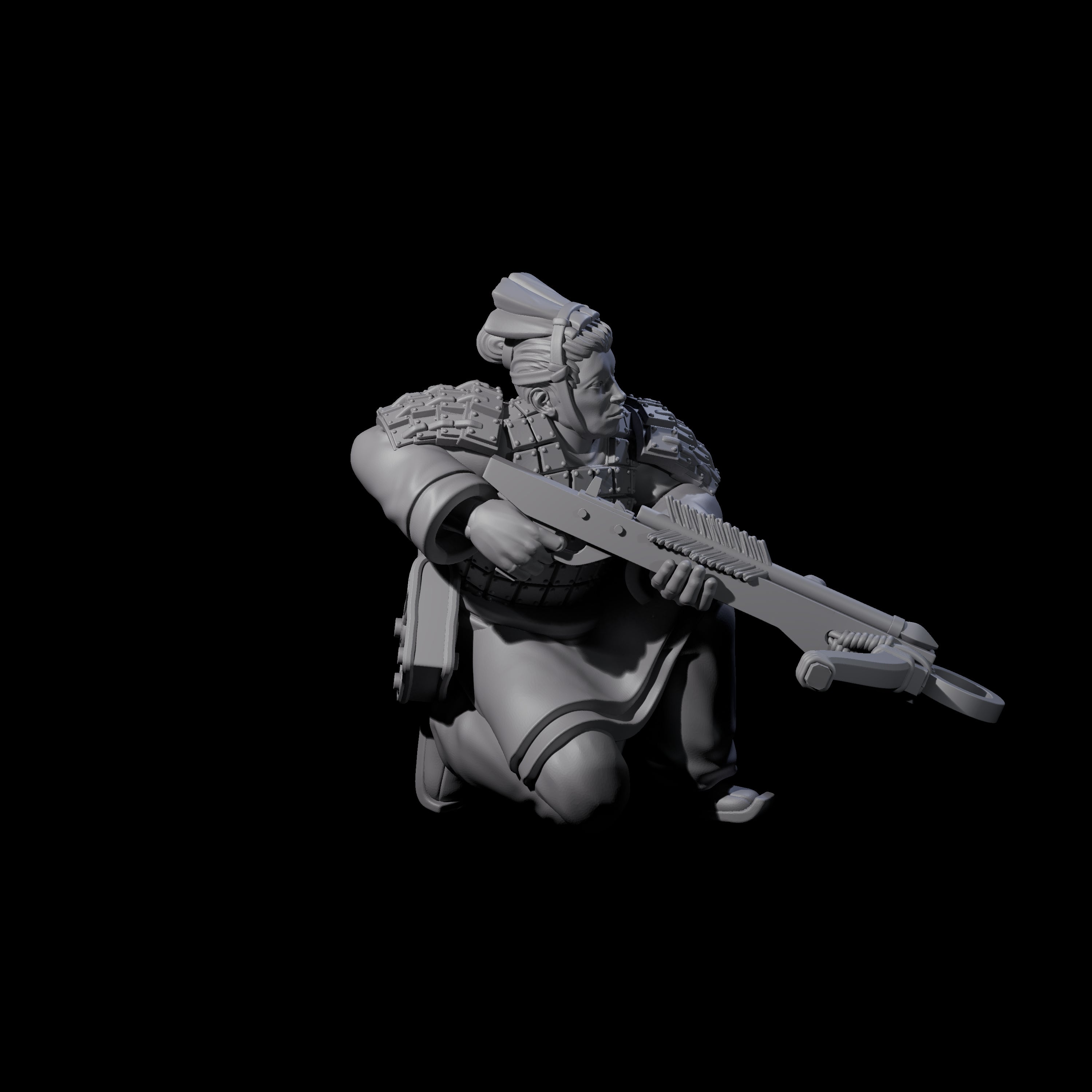 Chinese Terracotta Crossbowman M Miniature for Dungeons and Dragons, Pathfinder or other TTRPGs