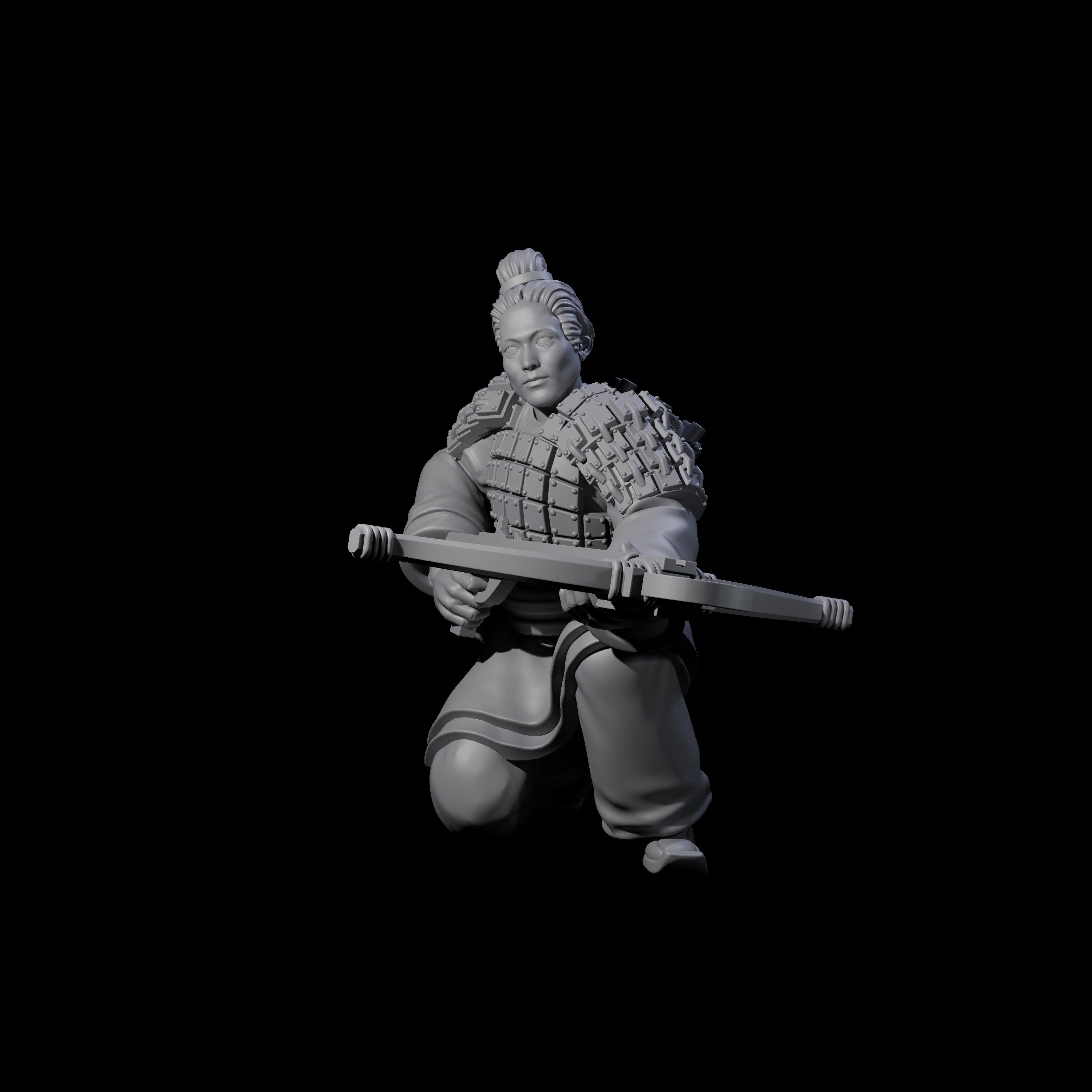 Chinese Terracotta Crossbowman N Miniature for Dungeons and Dragons, Pathfinder or other TTRPGs
