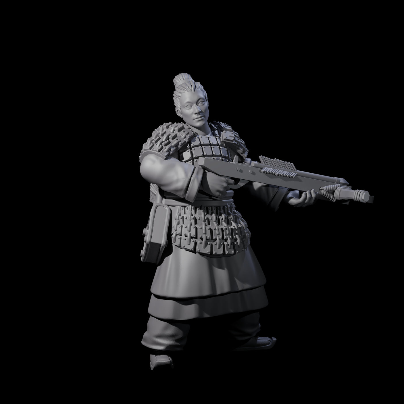 Chinese Terracotta Crossbowman O Miniature for Dungeons and Dragons, Pathfinder or other TTRPGs