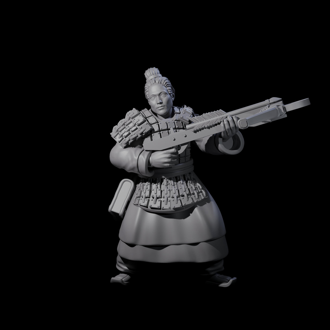 Chinese Terracotta Crossbowmen Miniature for Dungeons and Dragons, Pathfinder or other TTRPGs