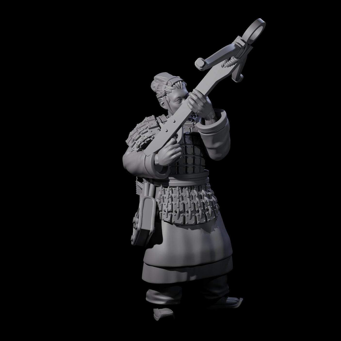 Chinese Terracotta Crossbowmen Miniature for Dungeons and Dragons, Pathfinder or other TTRPGs