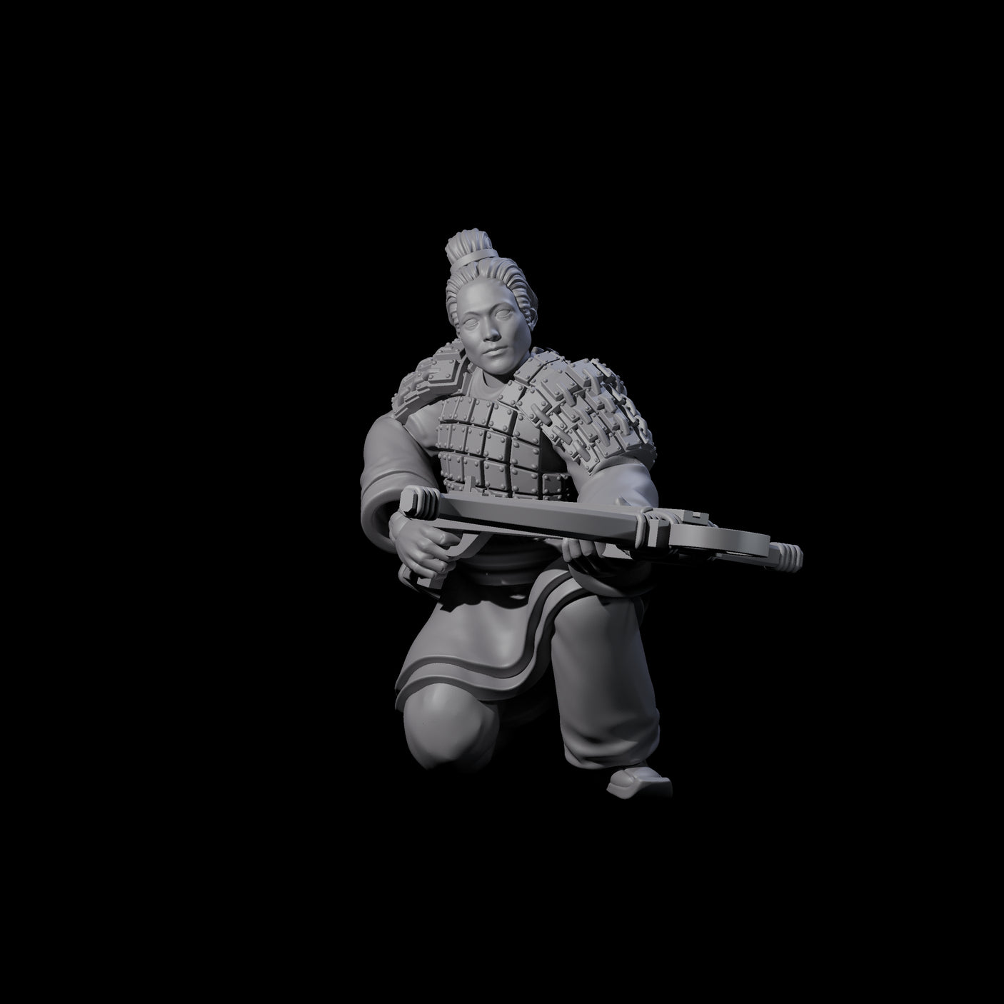 Chinese Terracotta Crossbowmen Miniature for Dungeons and Dragons, Pathfinder or other TTRPGs