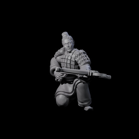 Chinese Terracotta Crossbowmen Miniature for Dungeons and Dragons, Pathfinder or other TTRPGs