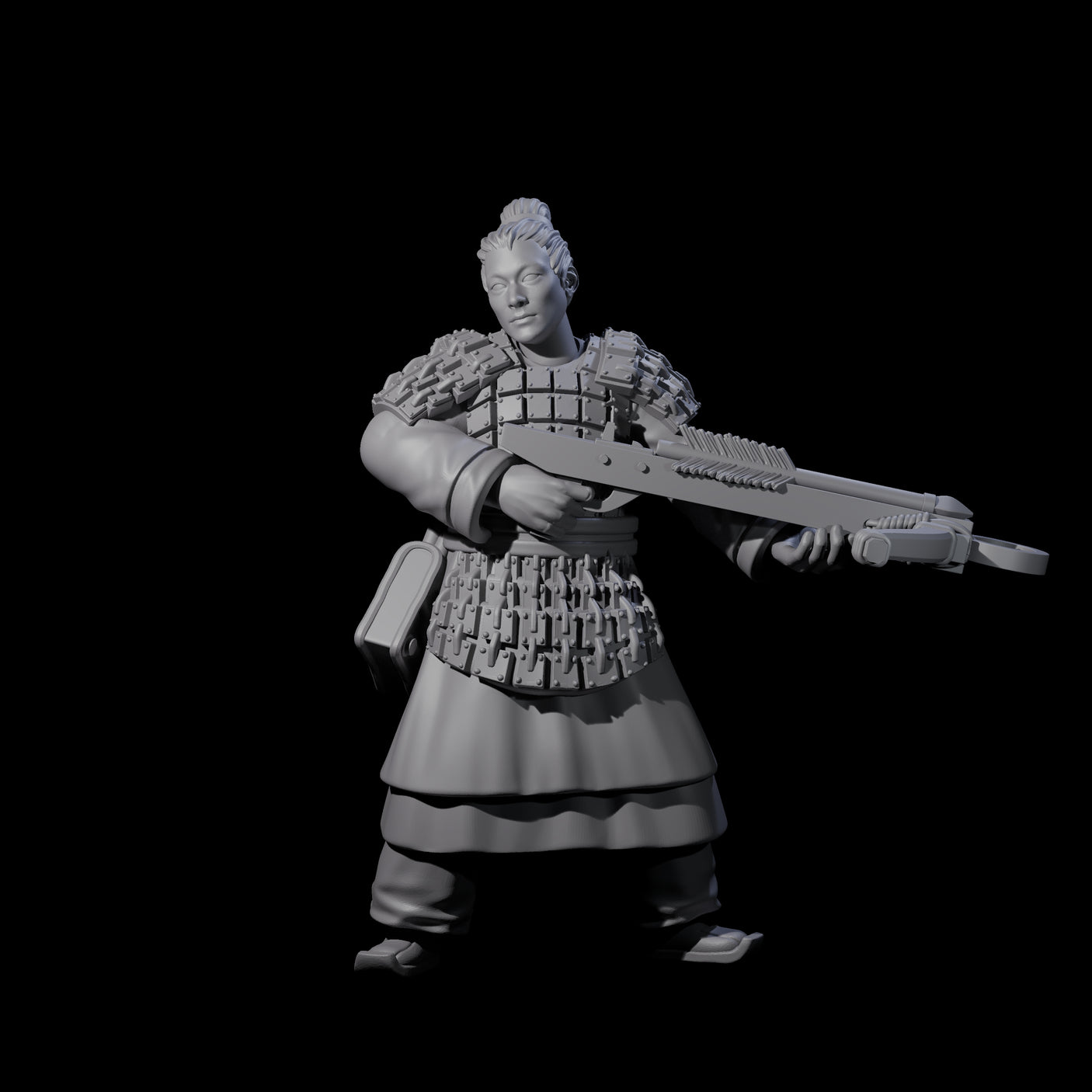 Chinese Terracotta Crossbowmen Miniature for Dungeons and Dragons, Pathfinder or other TTRPGs