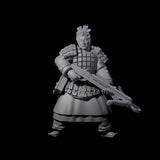 Chinese Terracotta Crossbowmen Miniature for Dungeons and Dragons, Pathfinder or other TTRPGs
