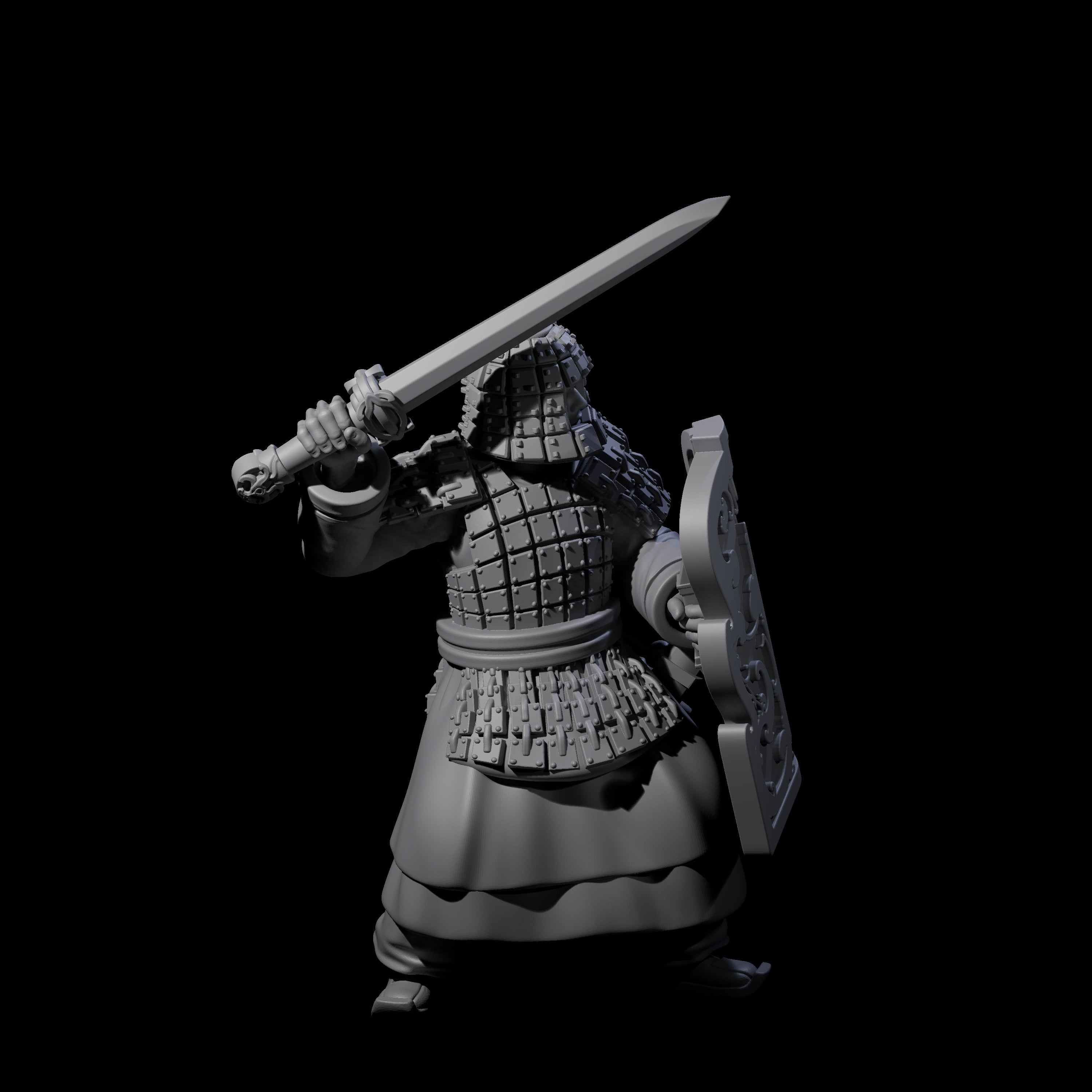 Chinese Terracotta Fierce Terracotta Warrior A Miniature for Dungeons and Dragons, Pathfinder or other TTRPGs