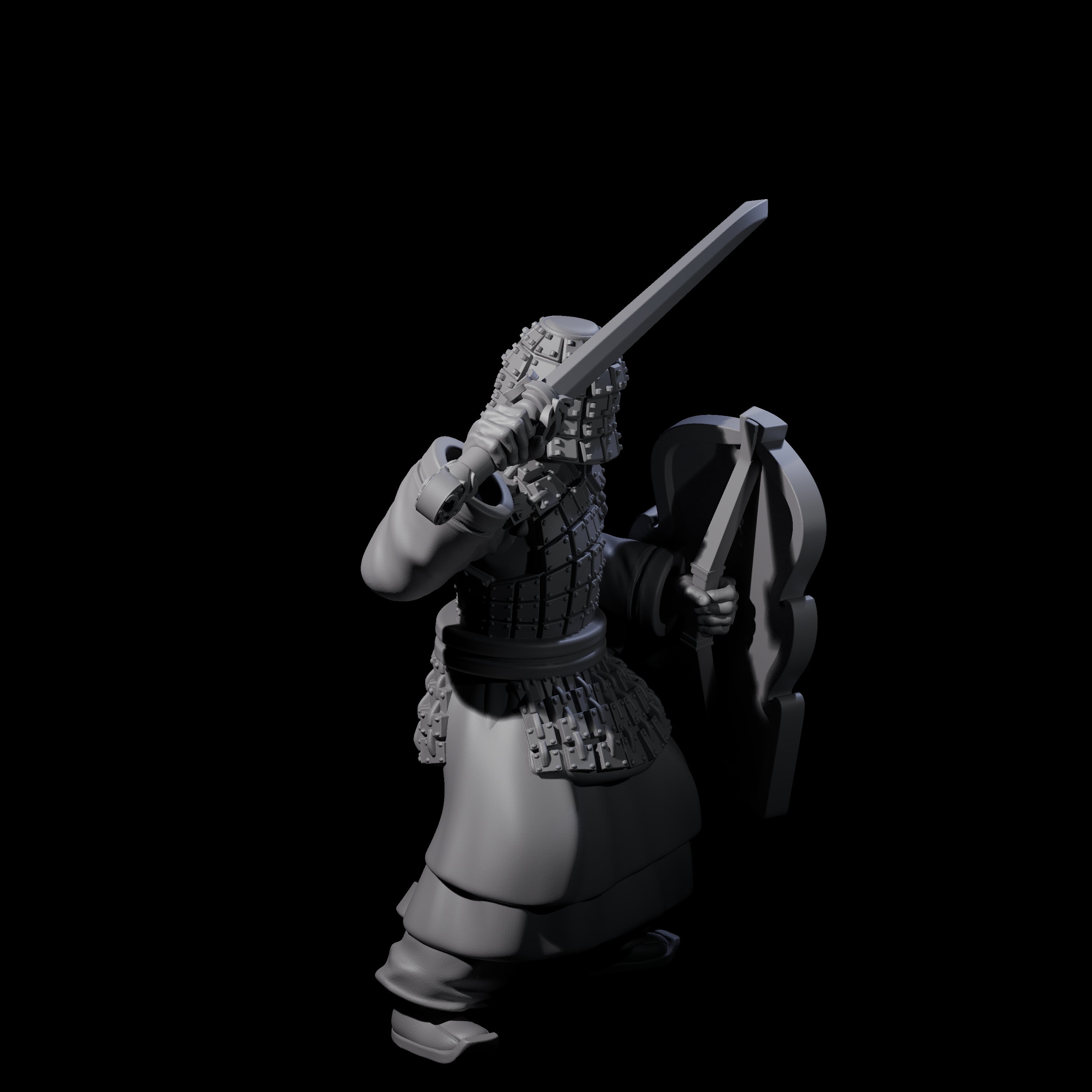 Chinese Terracotta Fierce Terracotta Warrior A Miniature for Dungeons and Dragons, Pathfinder or other TTRPGs