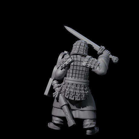 Chinese Terracotta Fierce Terracotta Warrior A Miniature for Dungeons and Dragons, Pathfinder or other TTRPGs