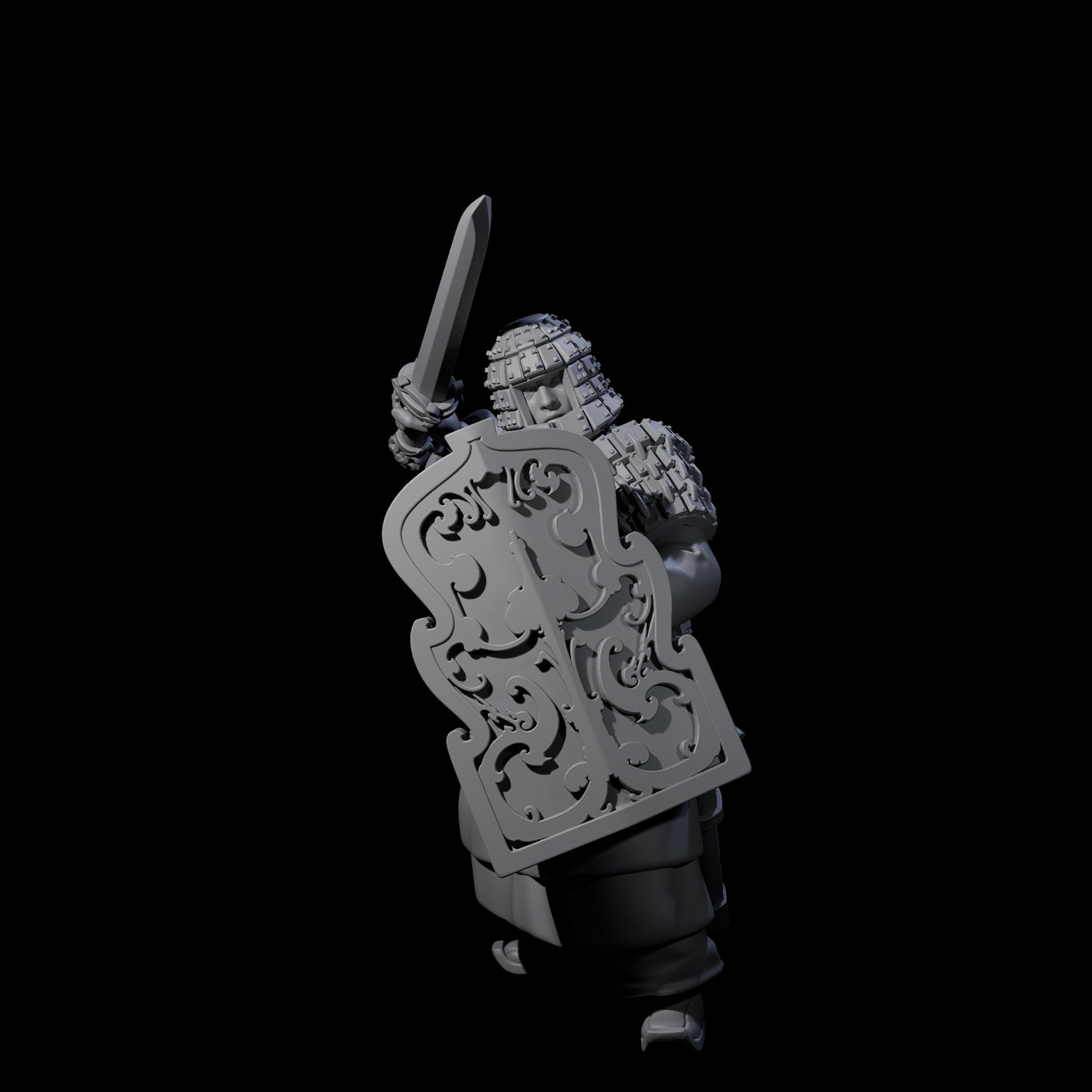 Chinese Terracotta Fierce Terracotta Warrior A Miniature for Dungeons and Dragons, Pathfinder or other TTRPGs