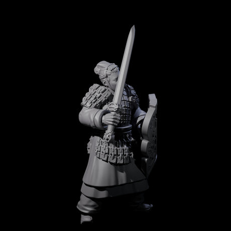 Chinese Terracotta Fierce Terracotta Warrior B Miniature for Dungeons and Dragons, Pathfinder or other TTRPGs