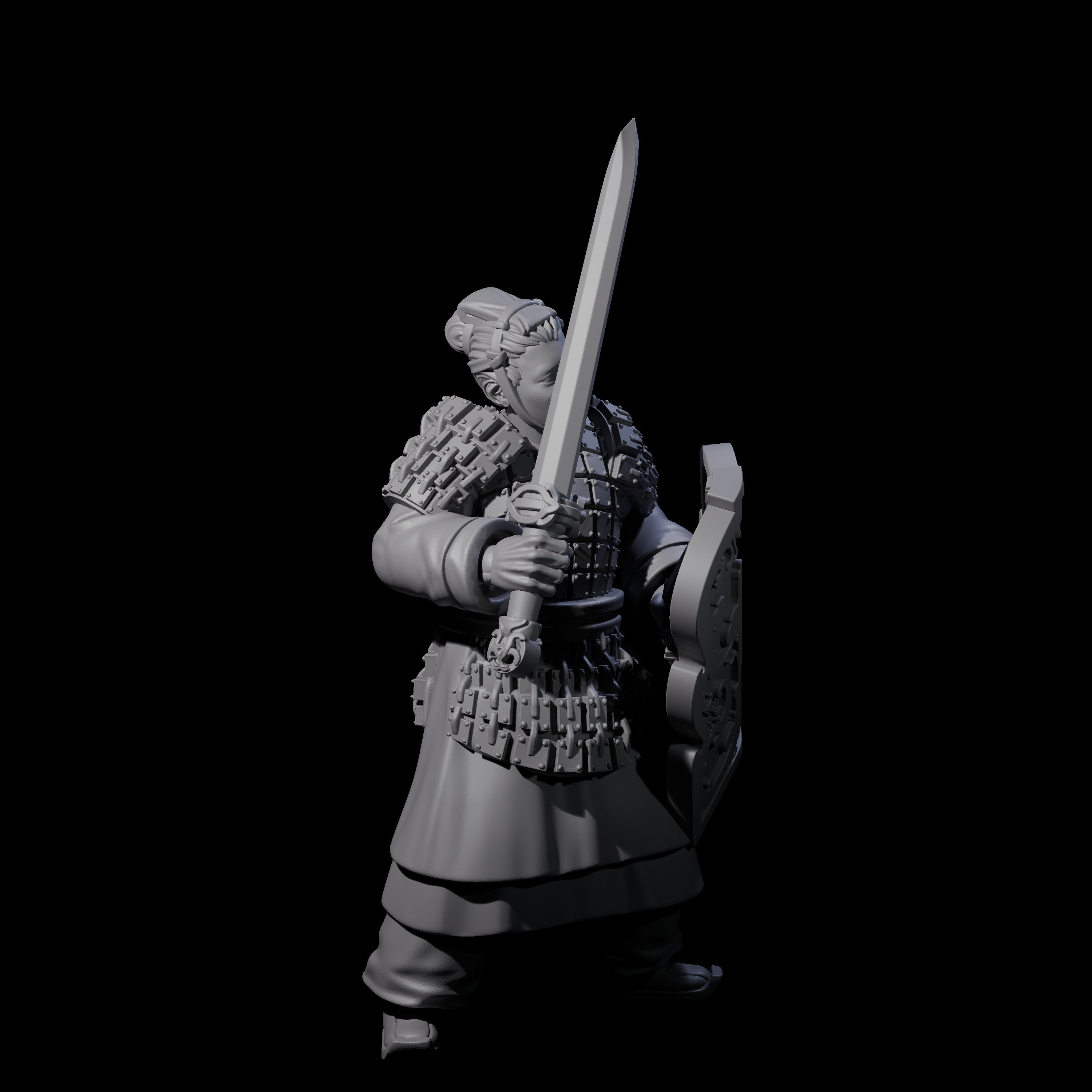 Chinese Terracotta Fierce Terracotta Warrior B Miniature for Dungeons and Dragons, Pathfinder or other TTRPGs