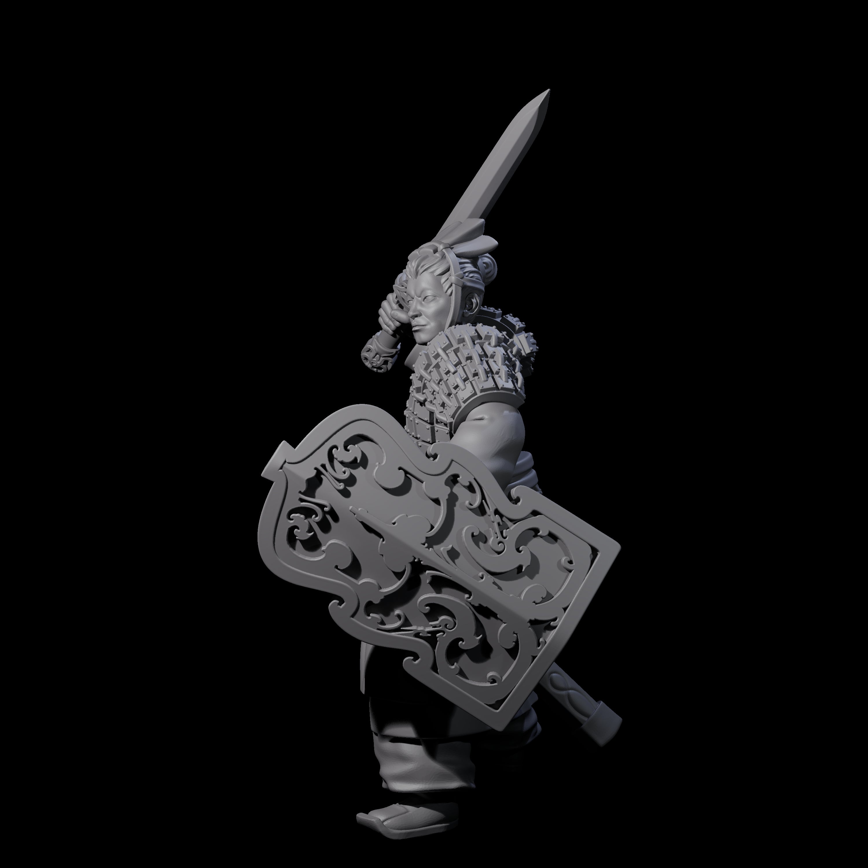 Chinese Terracotta Fierce Terracotta Warrior C Miniature for Dungeons and Dragons, Pathfinder or other TTRPGs