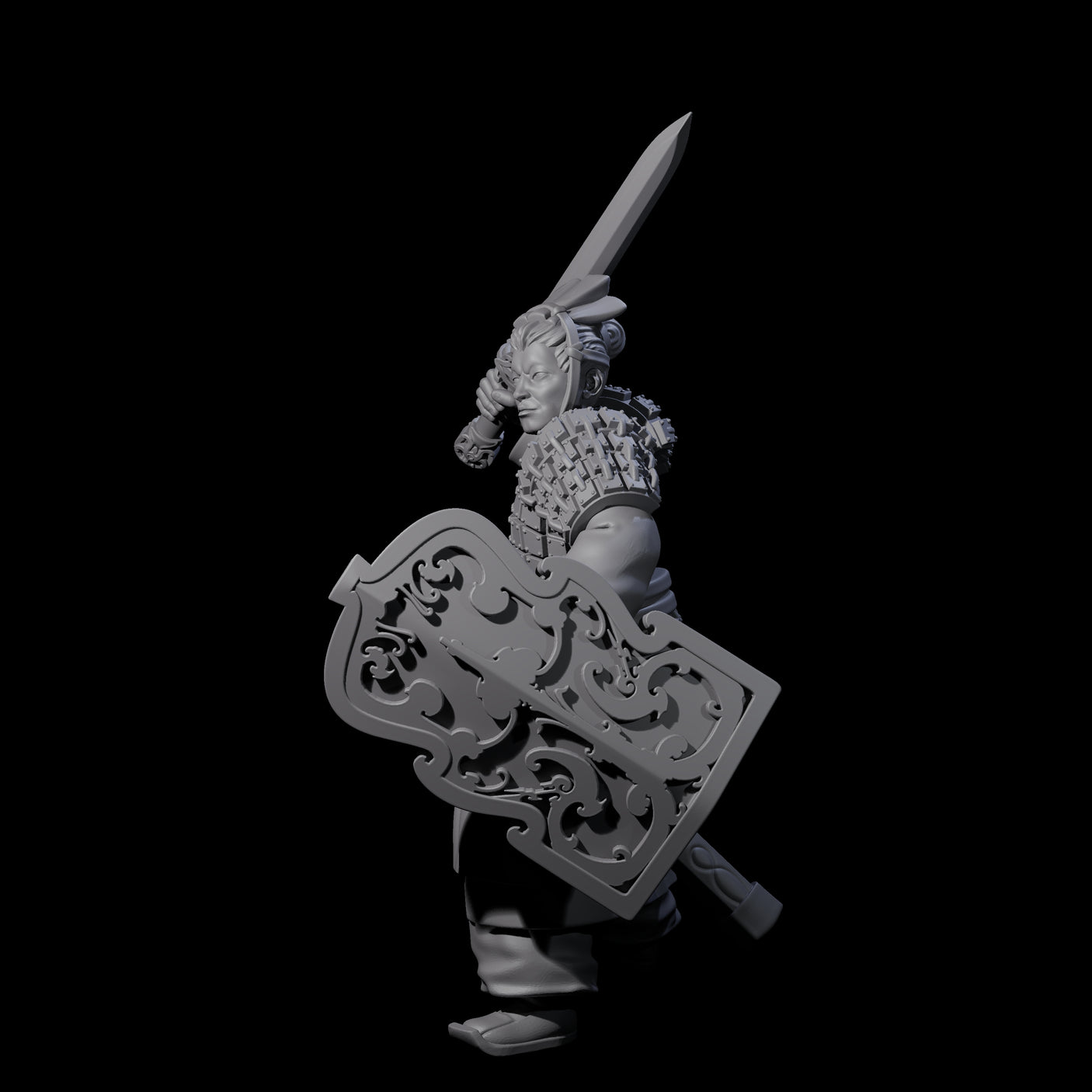 Chinese Terracotta Fierce Terracotta Warrior C Miniature for Dungeons and Dragons, Pathfinder or other TTRPGs