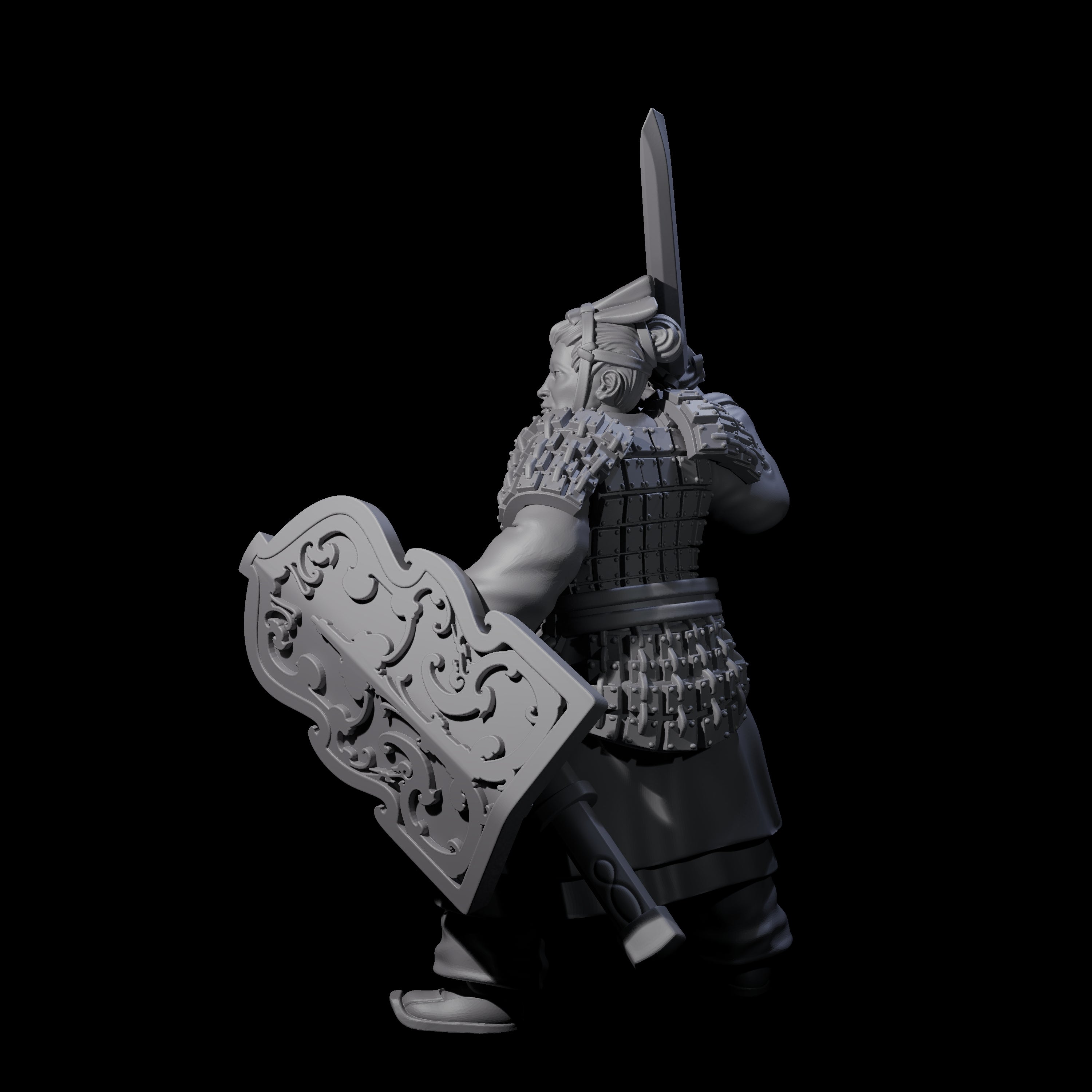 Chinese Terracotta Fierce Terracotta Warrior C Miniature for Dungeons and Dragons, Pathfinder or other TTRPGs