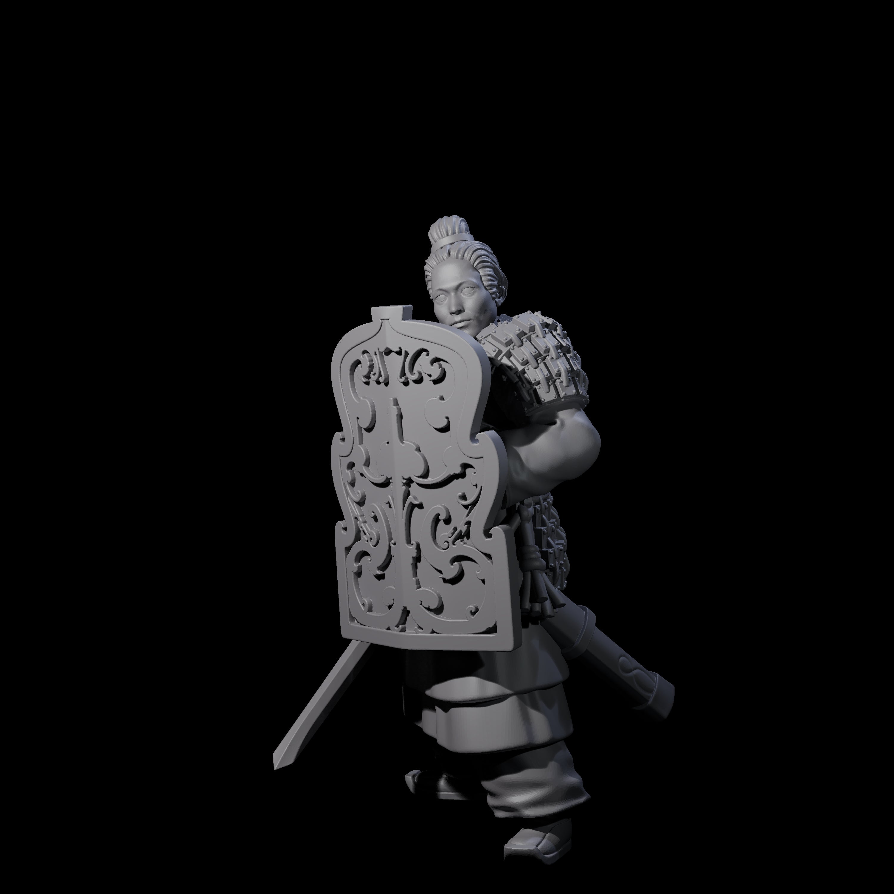 Chinese Terracotta Fierce Terracotta Warrior D Miniature for Dungeons and Dragons, Pathfinder or other TTRPGs