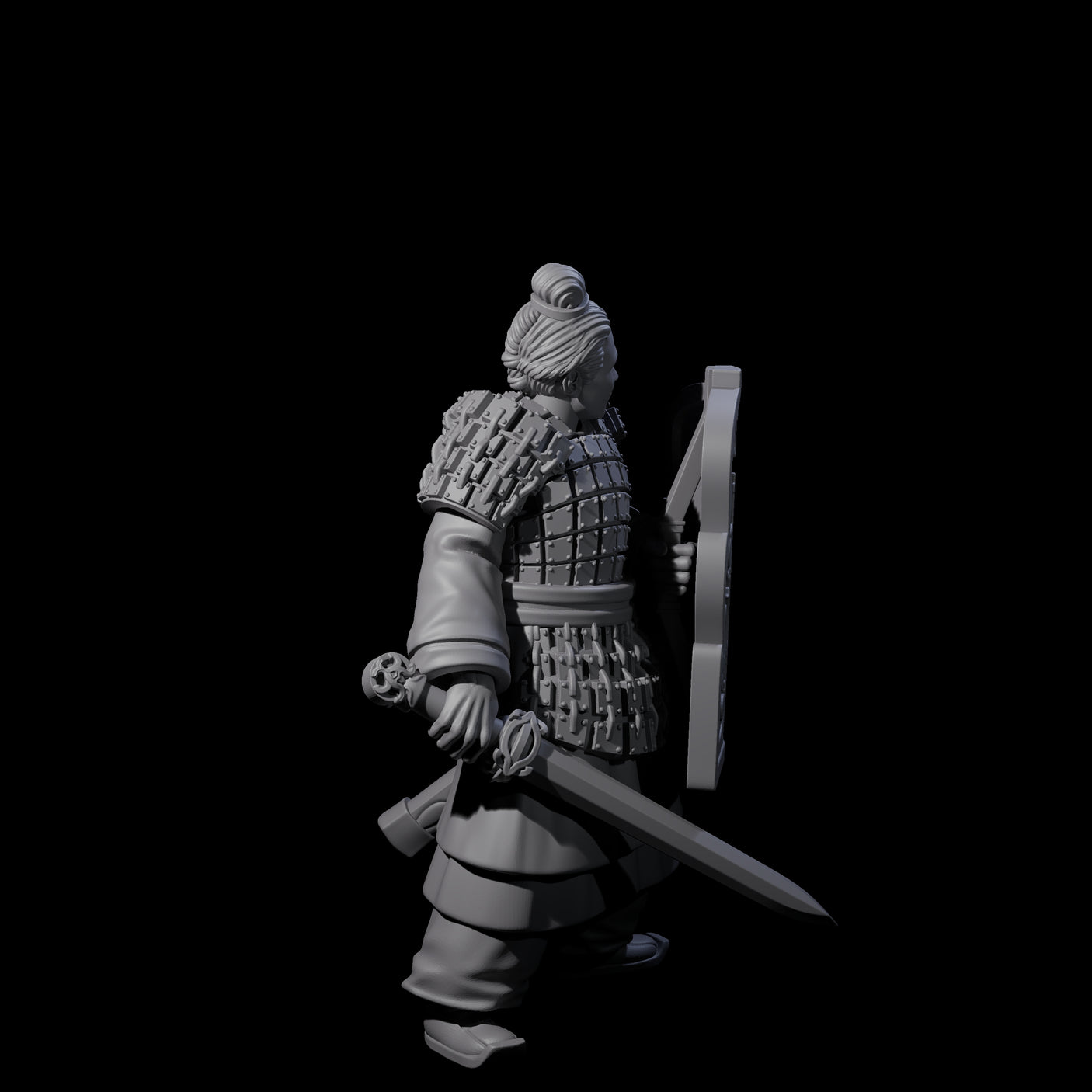 Chinese Terracotta Fierce Terracotta Warrior D Miniature for Dungeons and Dragons, Pathfinder or other TTRPGs