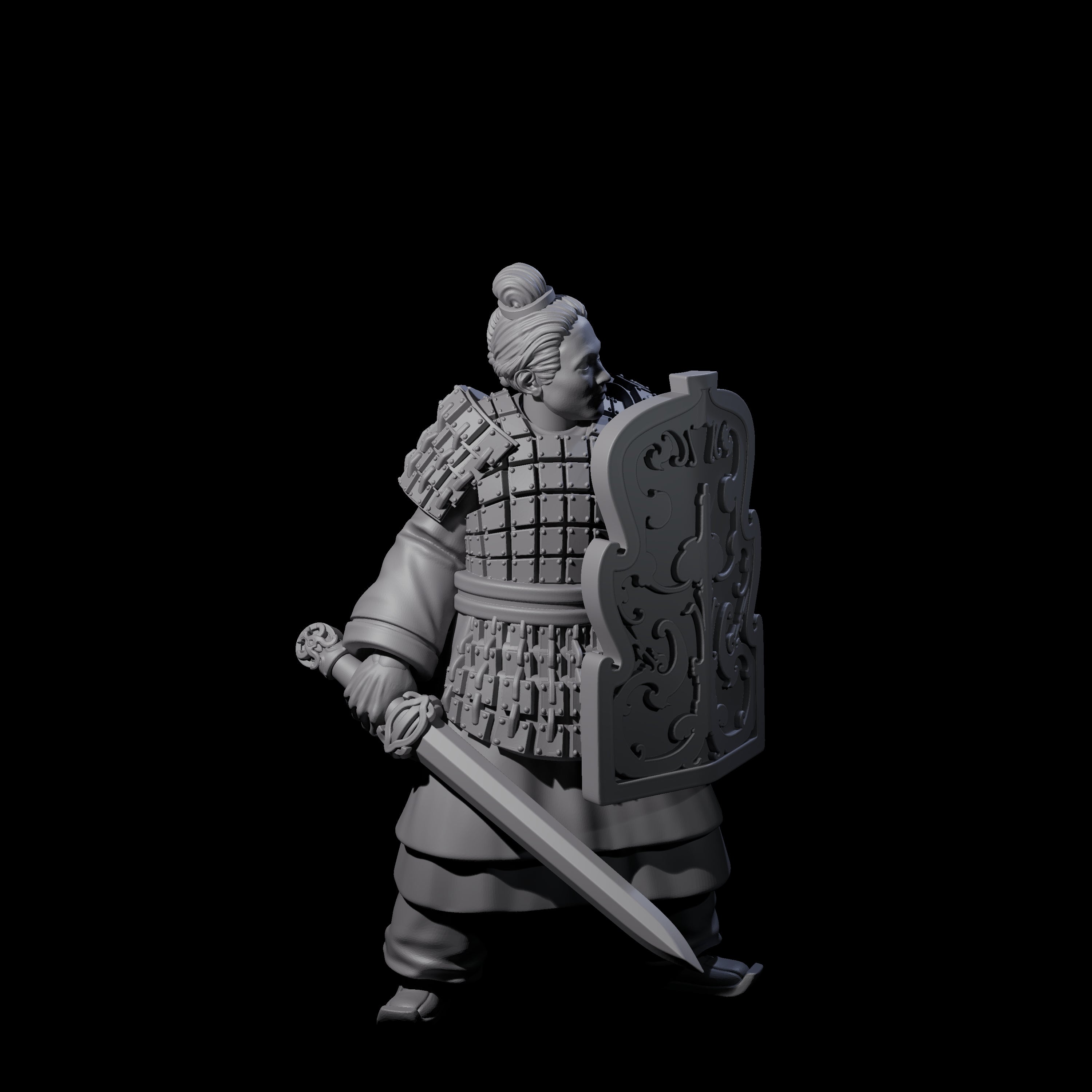 Chinese Terracotta Fierce Terracotta Warrior D Miniature for Dungeons and Dragons, Pathfinder or other TTRPGs