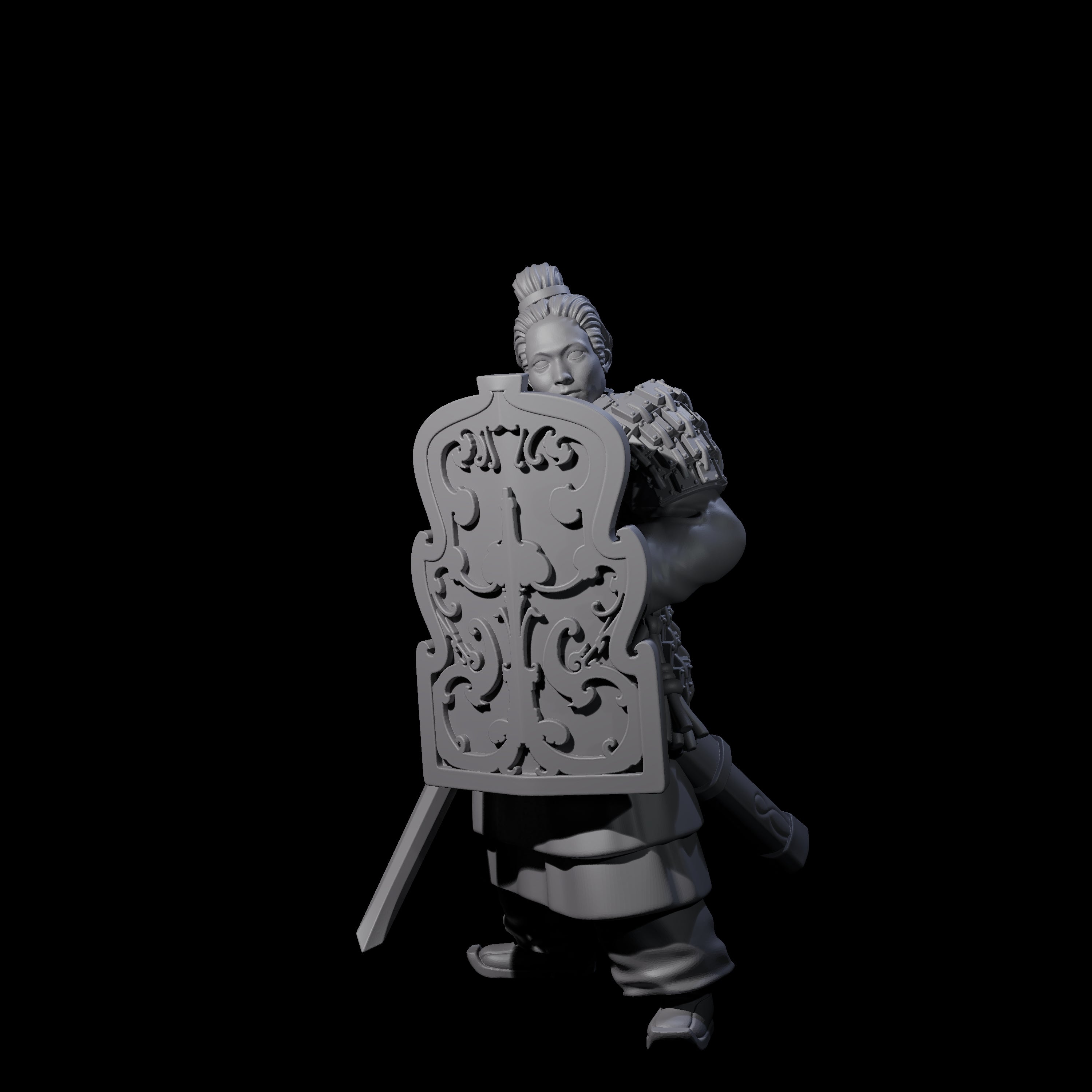 Chinese Terracotta Fierce Terracotta Warrior D Miniature for Dungeons and Dragons, Pathfinder or other TTRPGs
