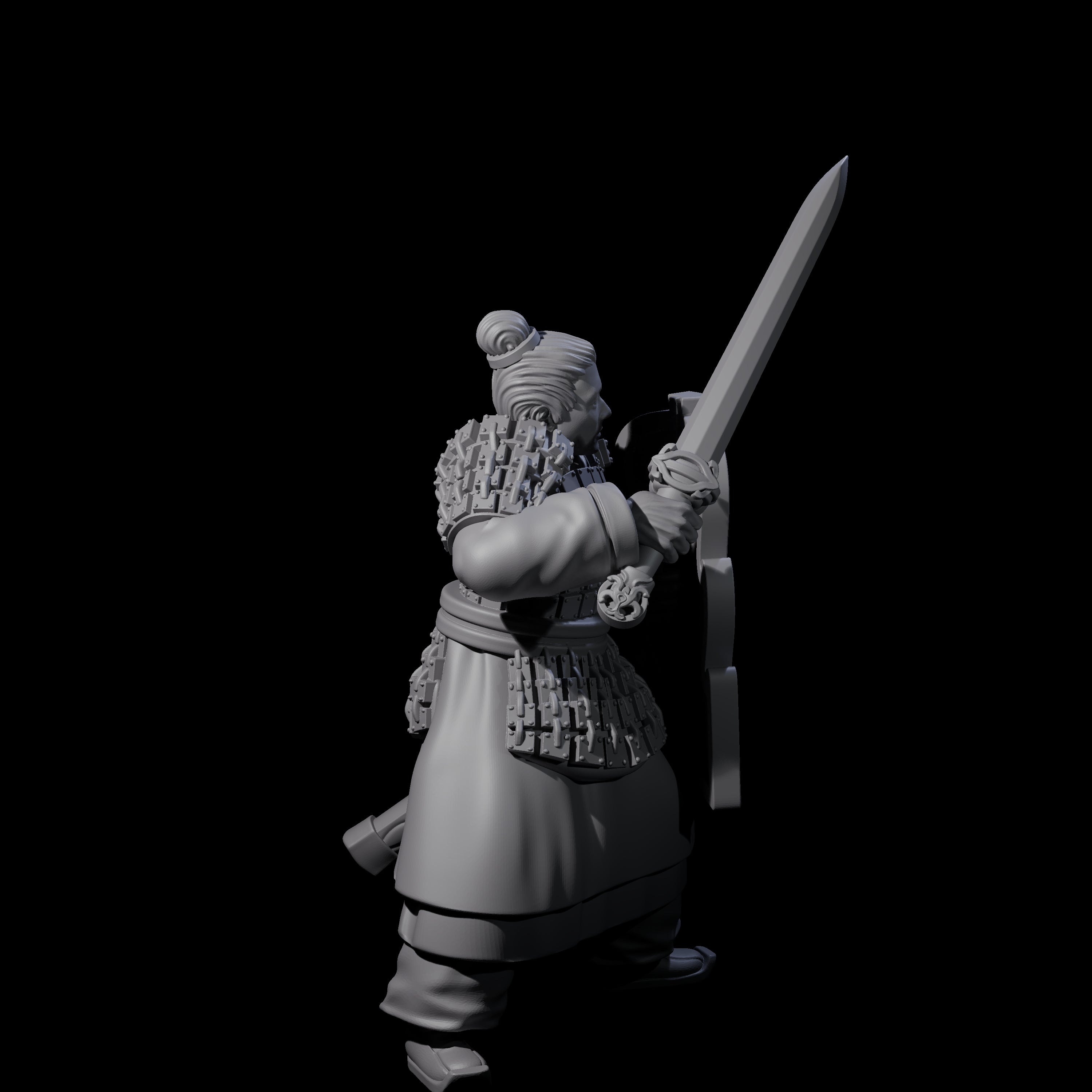 Chinese Terracotta Fierce Terracotta Warrior E Miniature for Dungeons and Dragons, Pathfinder or other TTRPGs