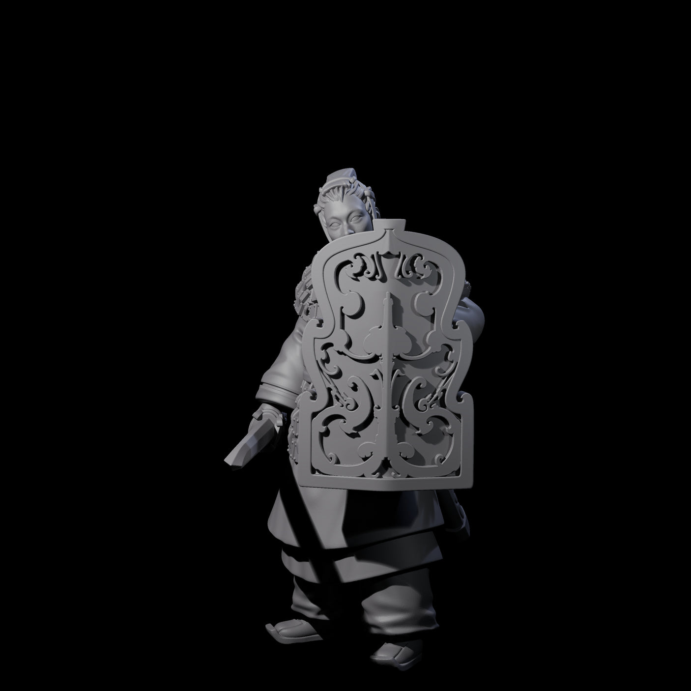 Chinese Terracotta Fierce Terracotta Warrior F Miniature for Dungeons and Dragons, Pathfinder or other TTRPGs