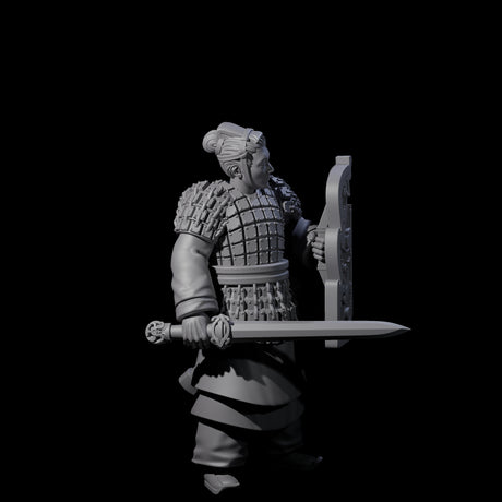 Chinese Terracotta Fierce Terracotta Warrior F Miniature for Dungeons and Dragons, Pathfinder or other TTRPGs