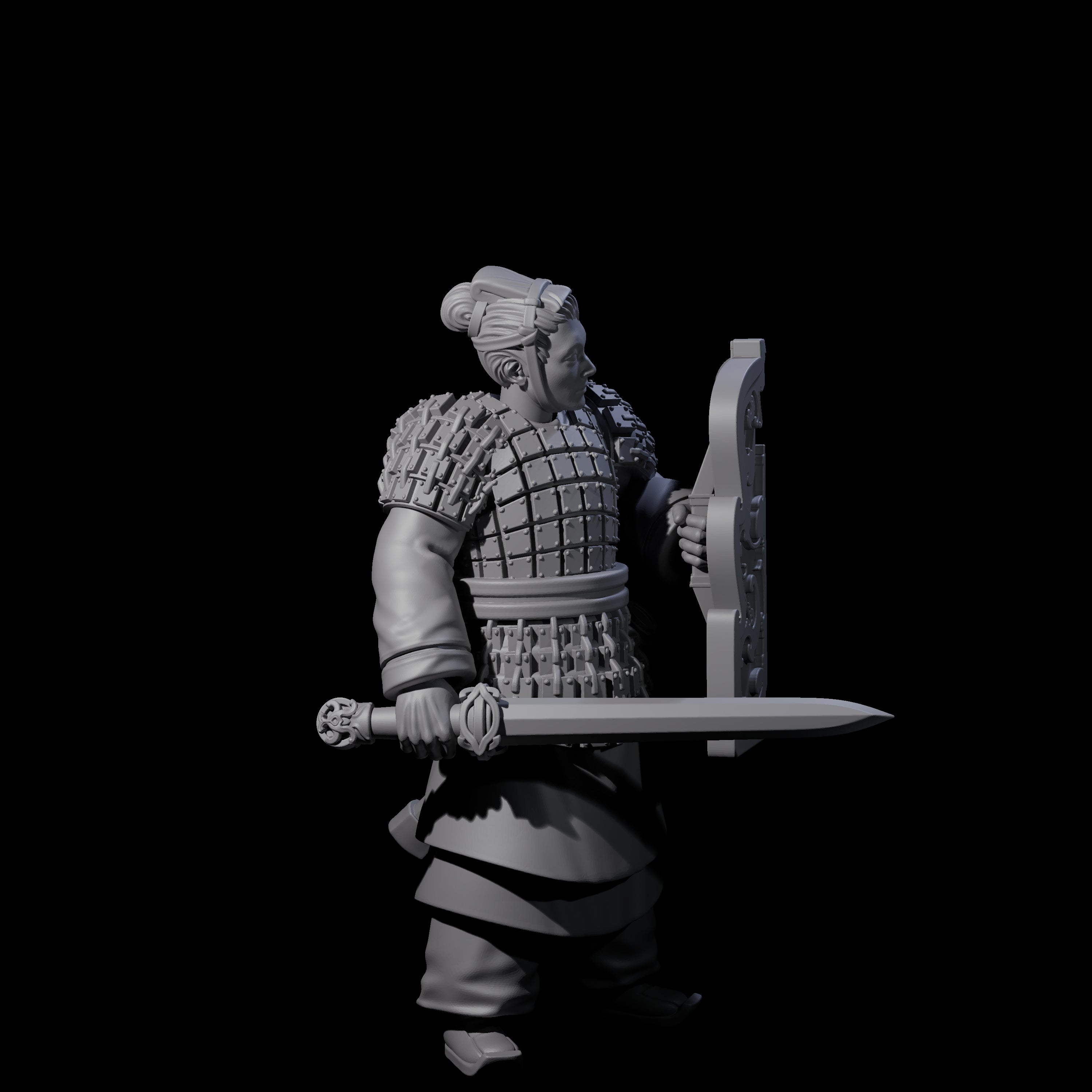 Chinese Terracotta Fierce Terracotta Warrior F Miniature for Dungeons and Dragons, Pathfinder or other TTRPGs