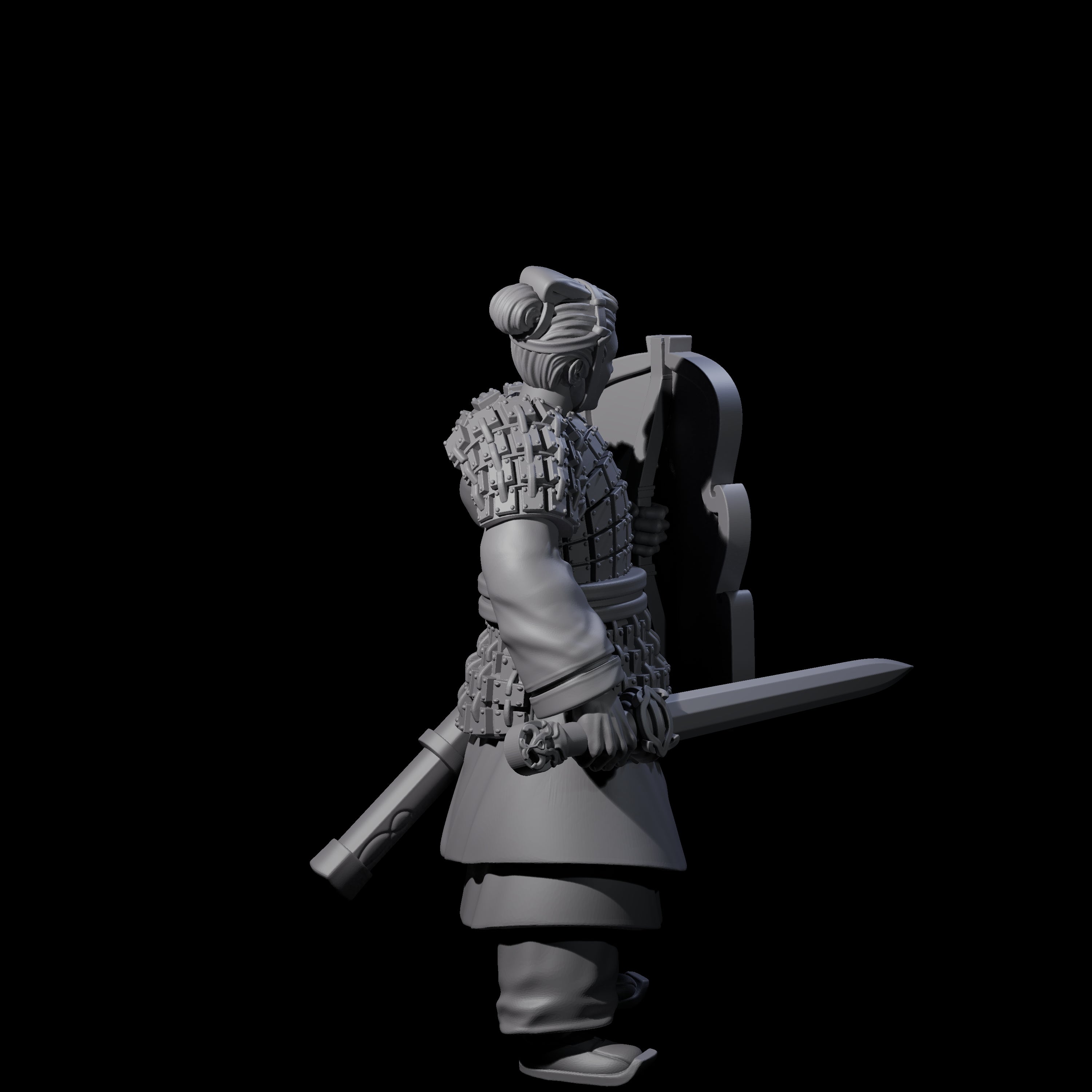 Chinese Terracotta Fierce Terracotta Warrior F Miniature for Dungeons and Dragons, Pathfinder or other TTRPGs