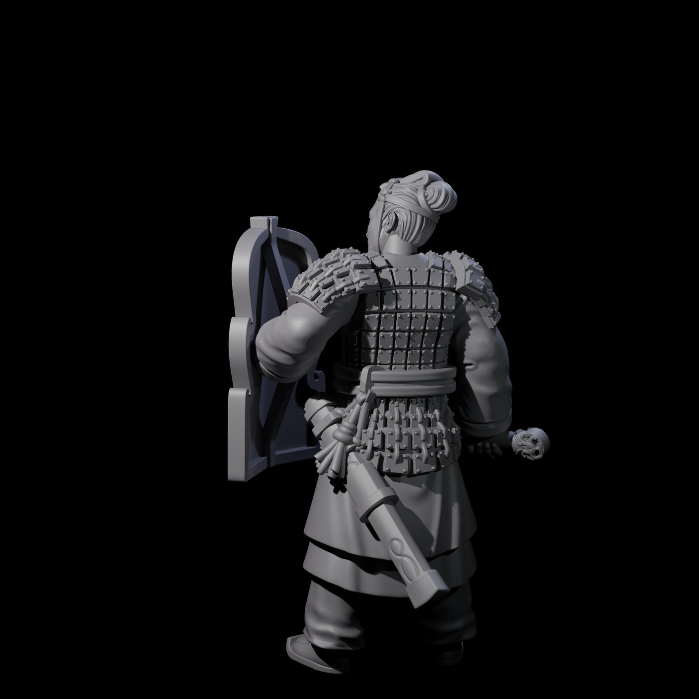 Chinese Terracotta Fierce Terracotta Warrior F Miniature for Dungeons and Dragons, Pathfinder or other TTRPGs