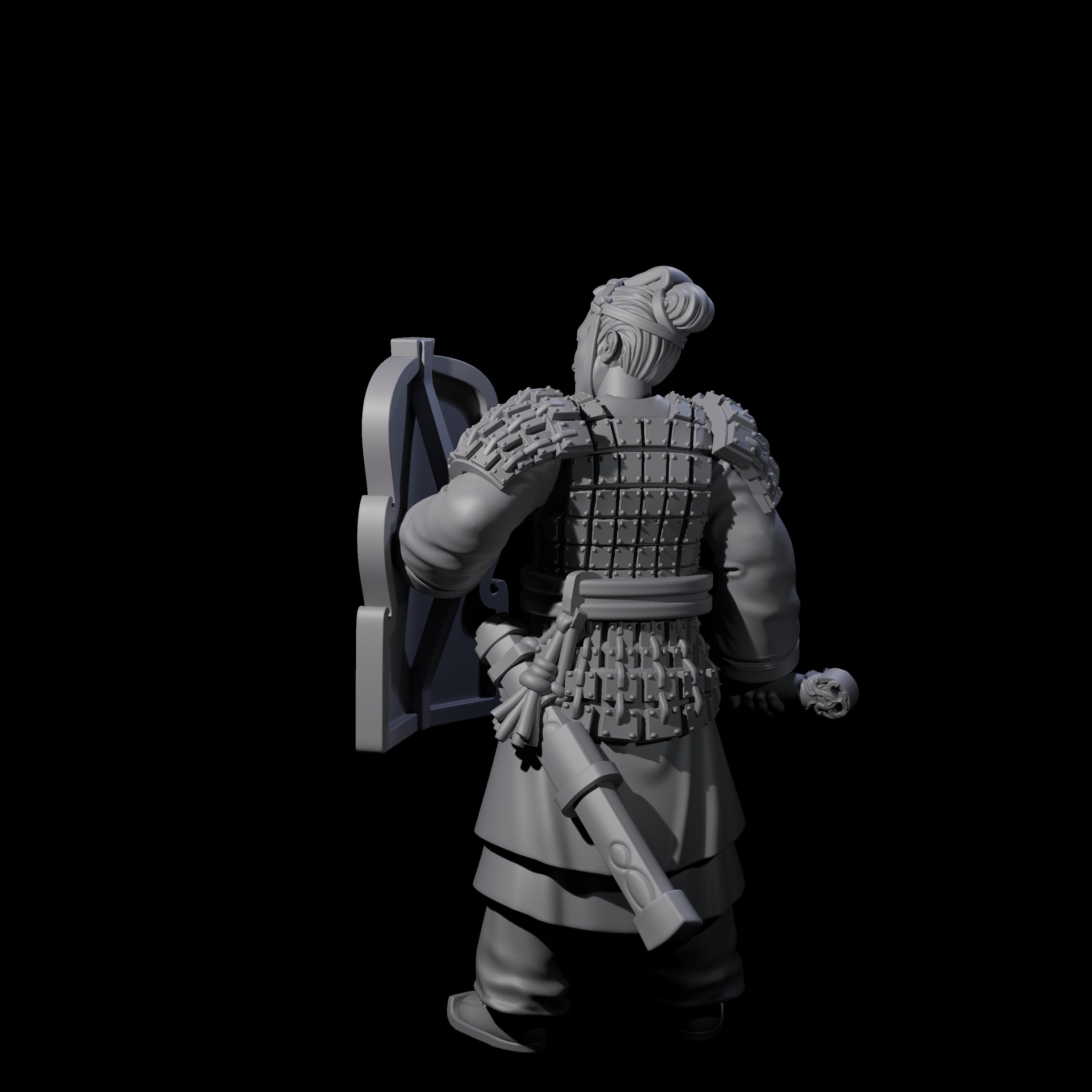 Chinese Terracotta Fierce Terracotta Warrior F Miniature for Dungeons and Dragons, Pathfinder or other TTRPGs