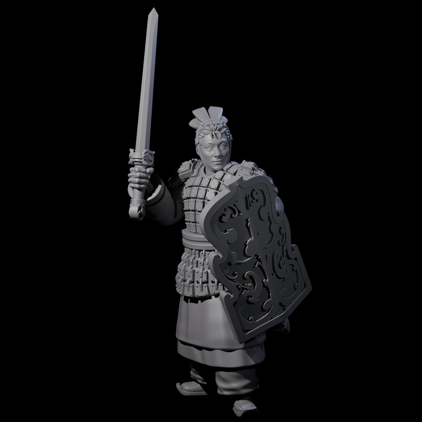 Chinese Terracotta Fierce Terracotta Warrior G Miniature for Dungeons and Dragons, Pathfinder or other TTRPGs