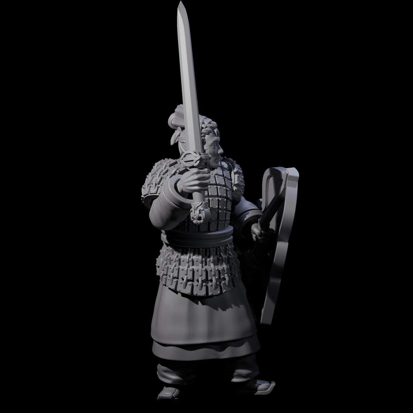 Chinese Terracotta Fierce Terracotta Warrior G Miniature for Dungeons and Dragons, Pathfinder or other TTRPGs