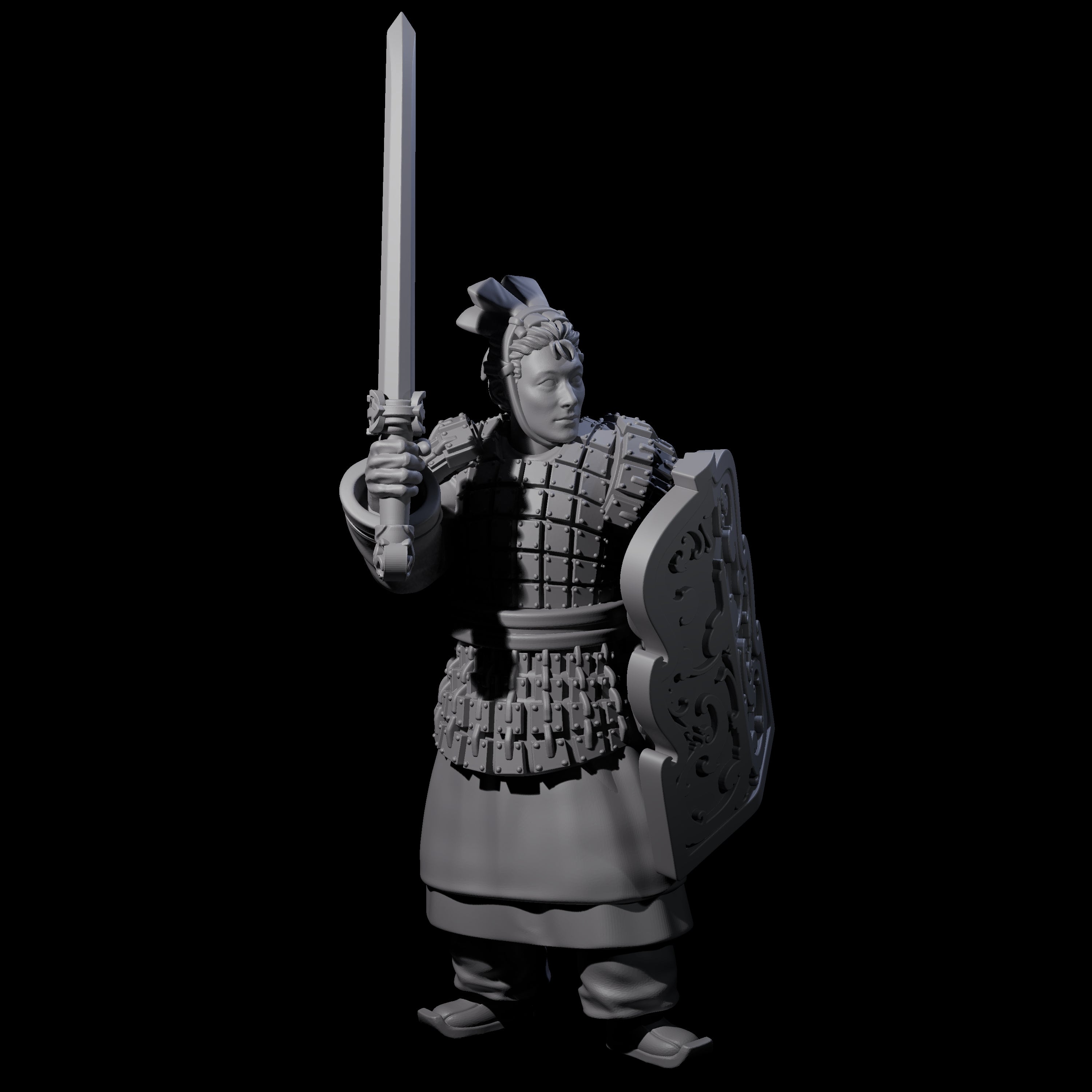 Chinese Terracotta Fierce Terracotta Warrior G Miniature for Dungeons and Dragons, Pathfinder or other TTRPGs