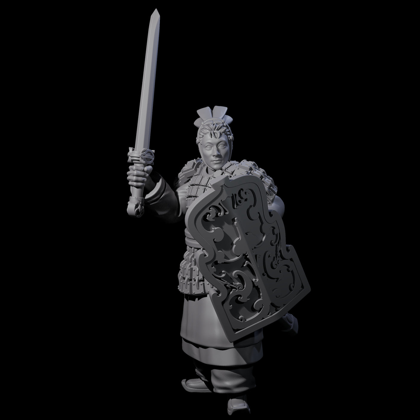 Chinese Terracotta Fierce Terracotta Warrior G Miniature for Dungeons and Dragons, Pathfinder or other TTRPGs
