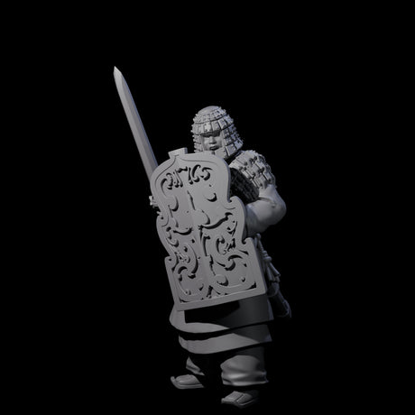 Chinese Terracotta Fierce Terracotta Warrior H Miniature for Dungeons and Dragons, Pathfinder or other TTRPGs