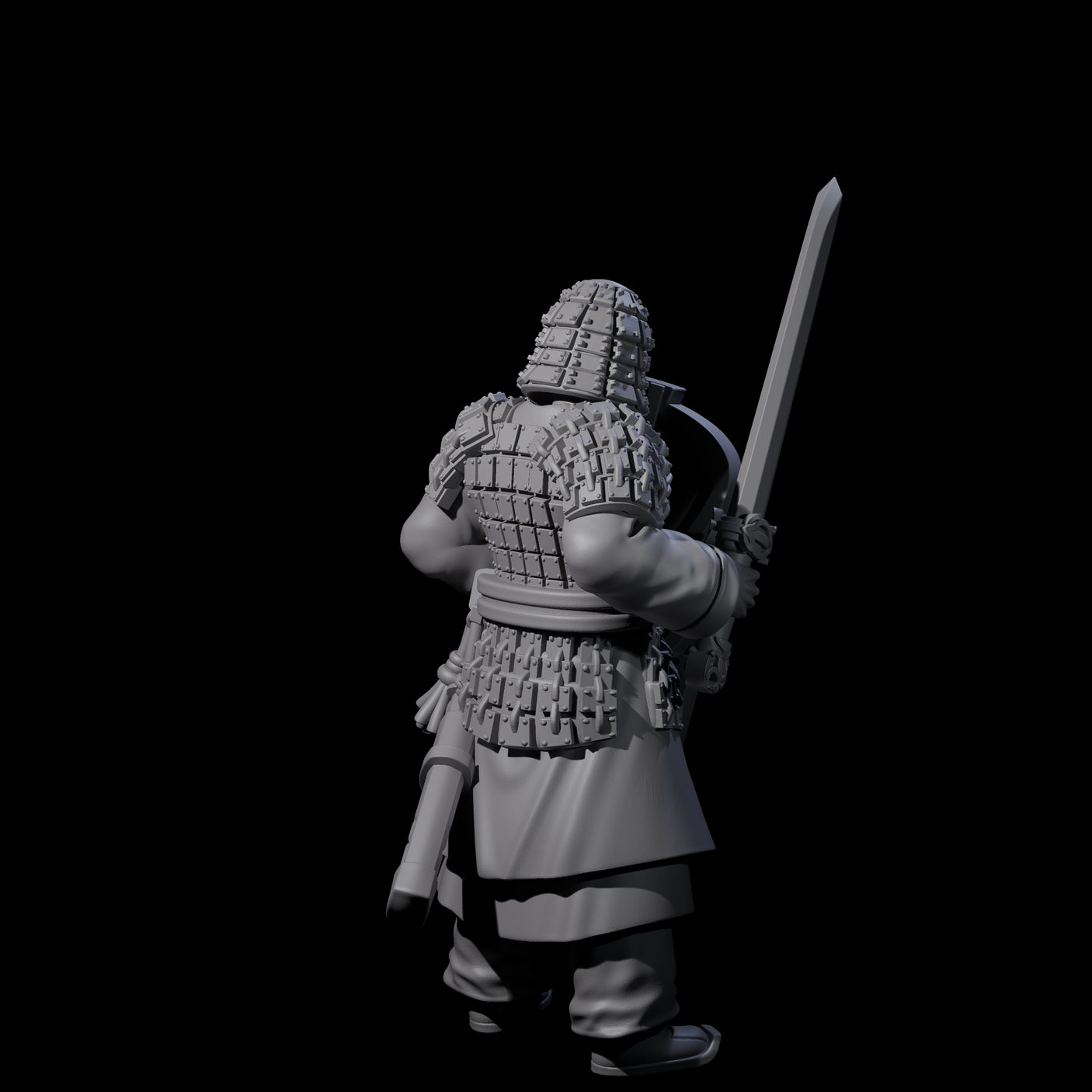 Chinese Terracotta Fierce Terracotta Warrior H Miniature for Dungeons and Dragons, Pathfinder or other TTRPGs