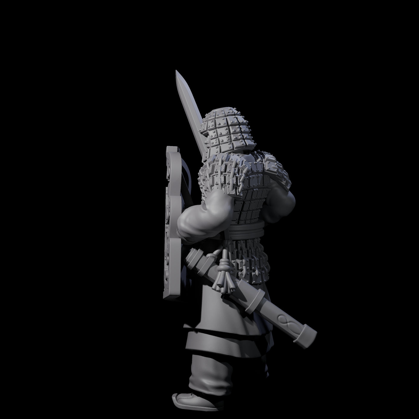 Chinese Terracotta Fierce Terracotta Warrior H Miniature for Dungeons and Dragons, Pathfinder or other TTRPGs
