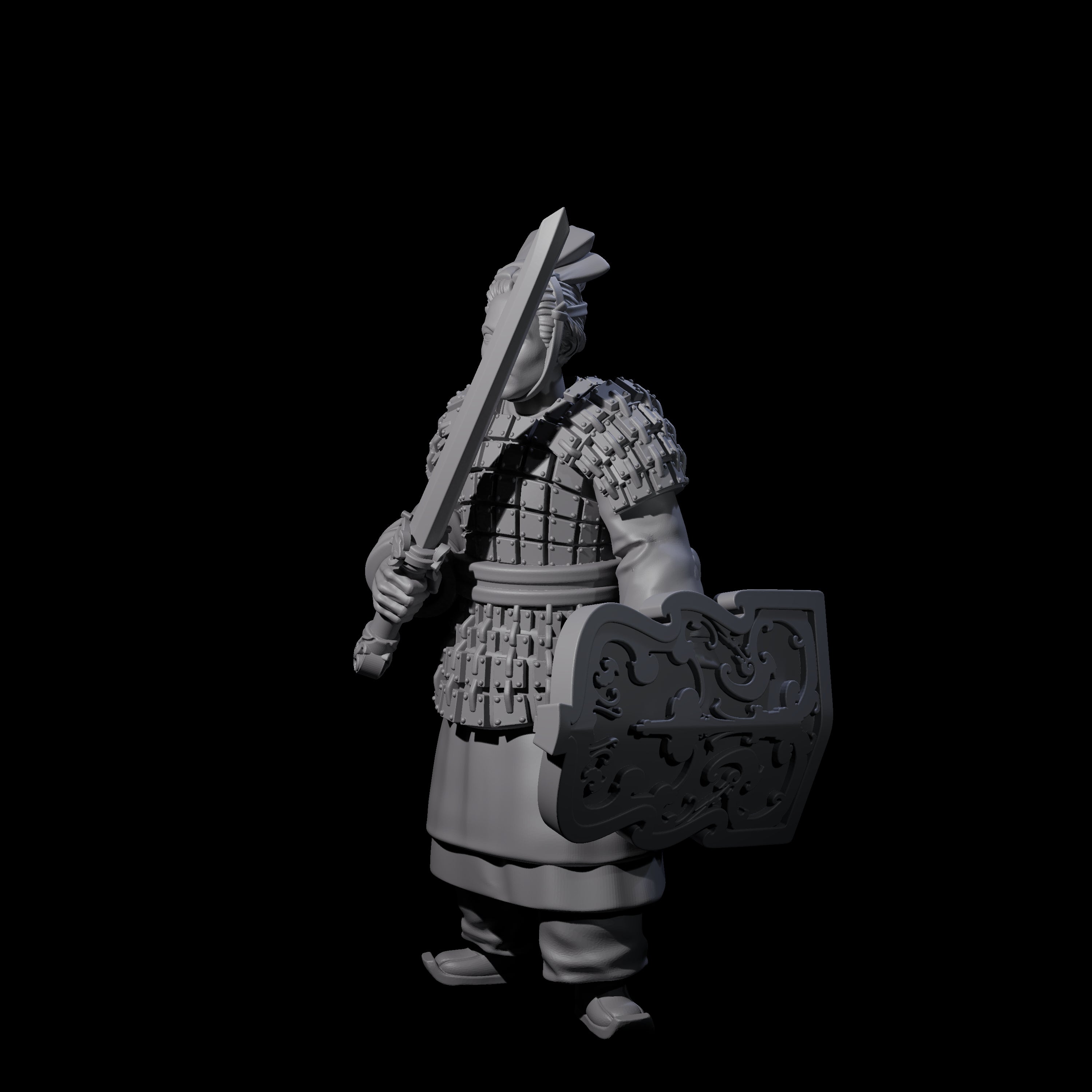 Chinese Terracotta Fierce Terracotta Warrior I Miniature for Dungeons and Dragons, Pathfinder or other TTRPGs