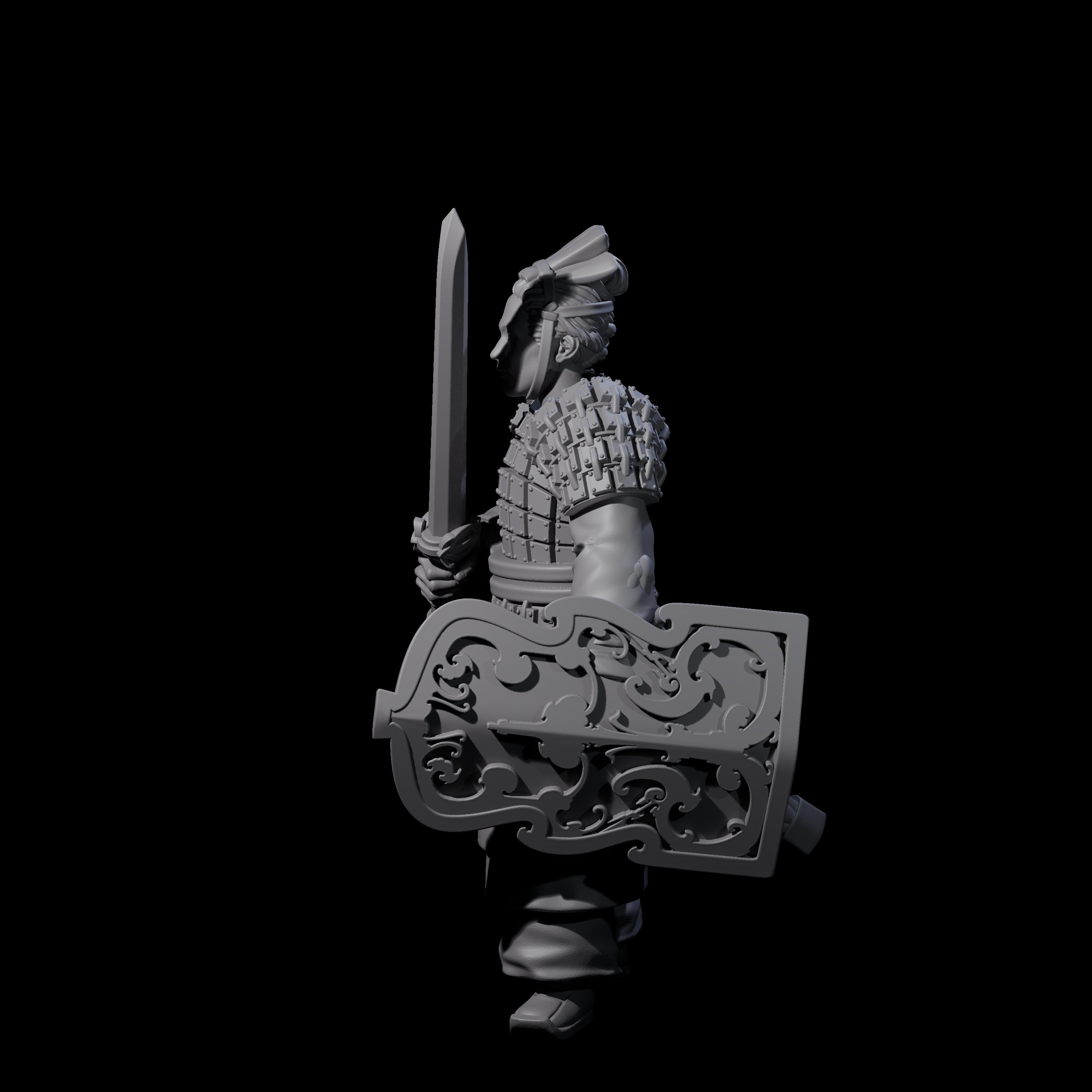Chinese Terracotta Fierce Terracotta Warrior I Miniature for Dungeons and Dragons, Pathfinder or other TTRPGs
