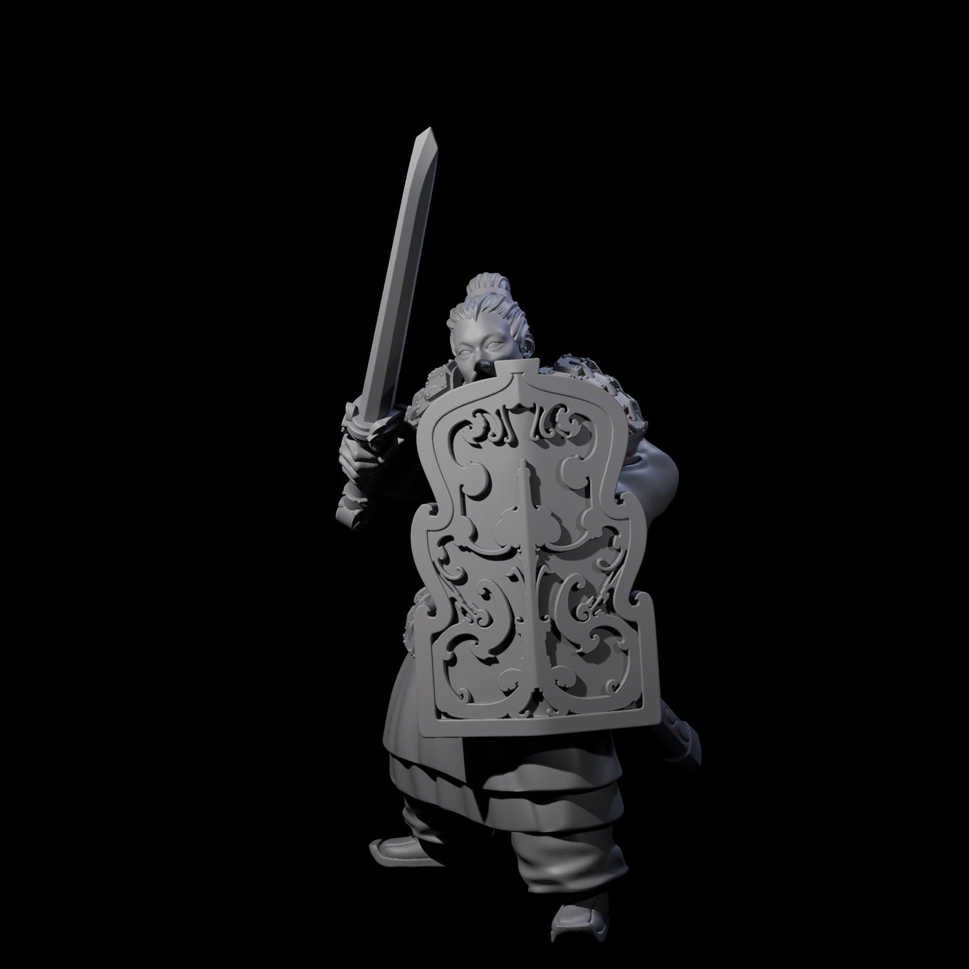 Chinese Terracotta Fierce Terracotta Warriors Miniature for Dungeons and Dragons, Pathfinder or other TTRPGs