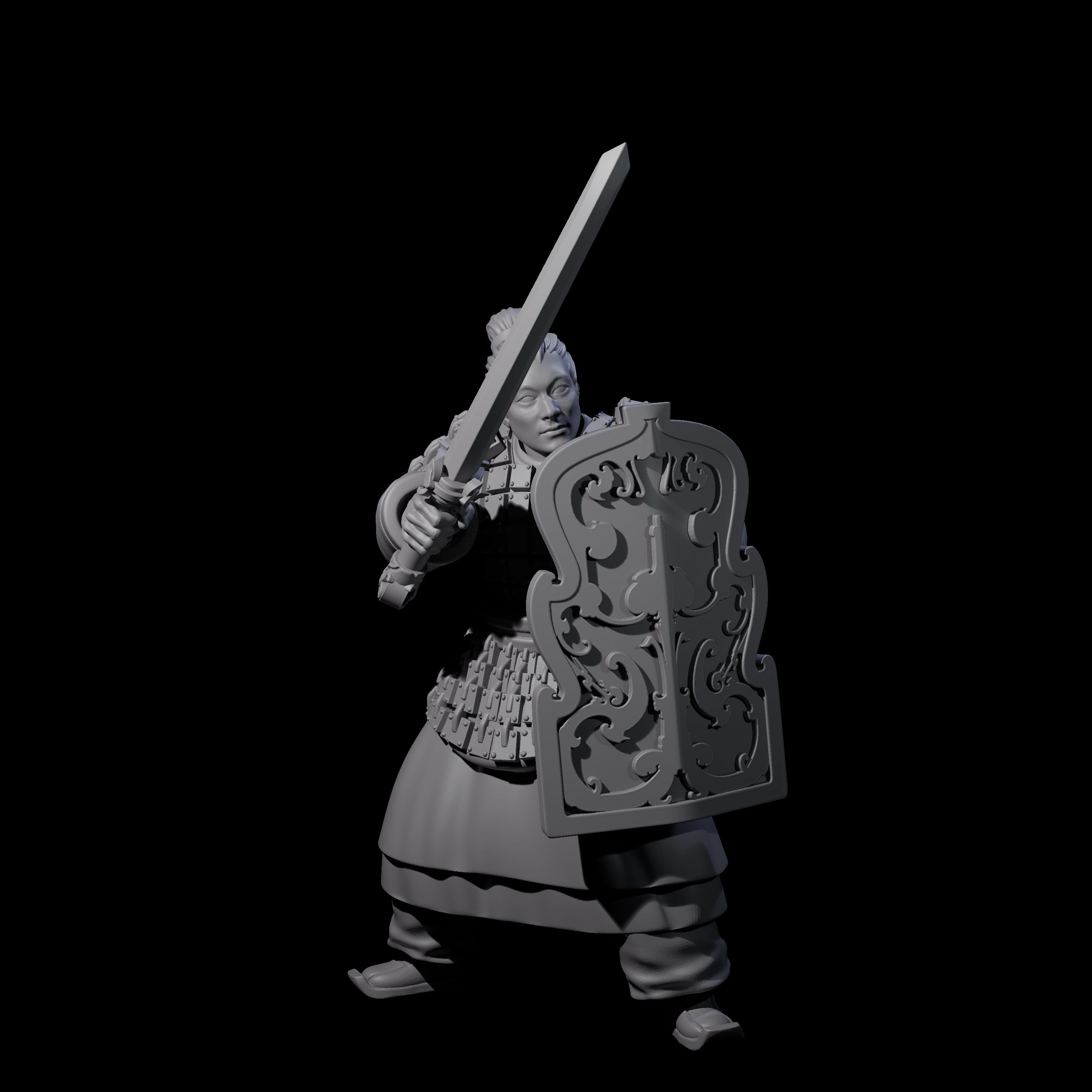 Chinese Terracotta Fierce Terracotta Warriors Miniature for Dungeons and Dragons, Pathfinder or other TTRPGs