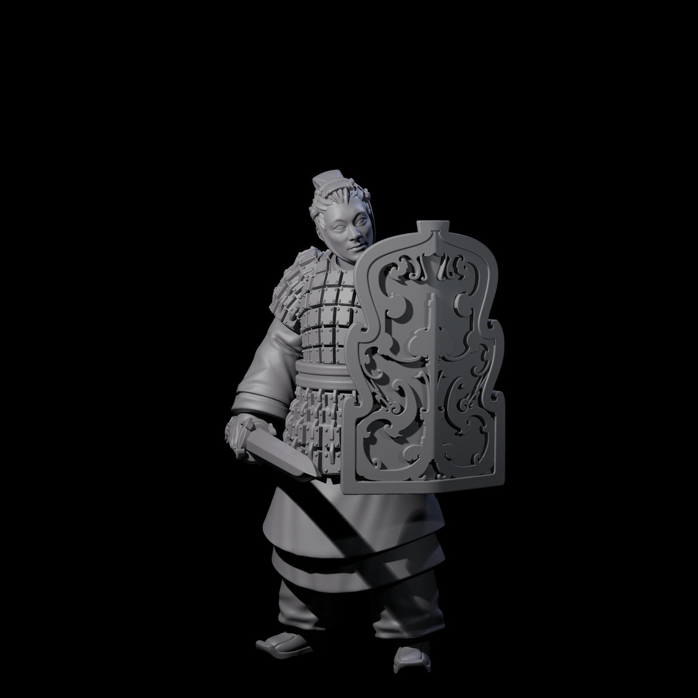 Chinese Terracotta Fierce Terracotta Warriors Miniature for Dungeons and Dragons, Pathfinder or other TTRPGs