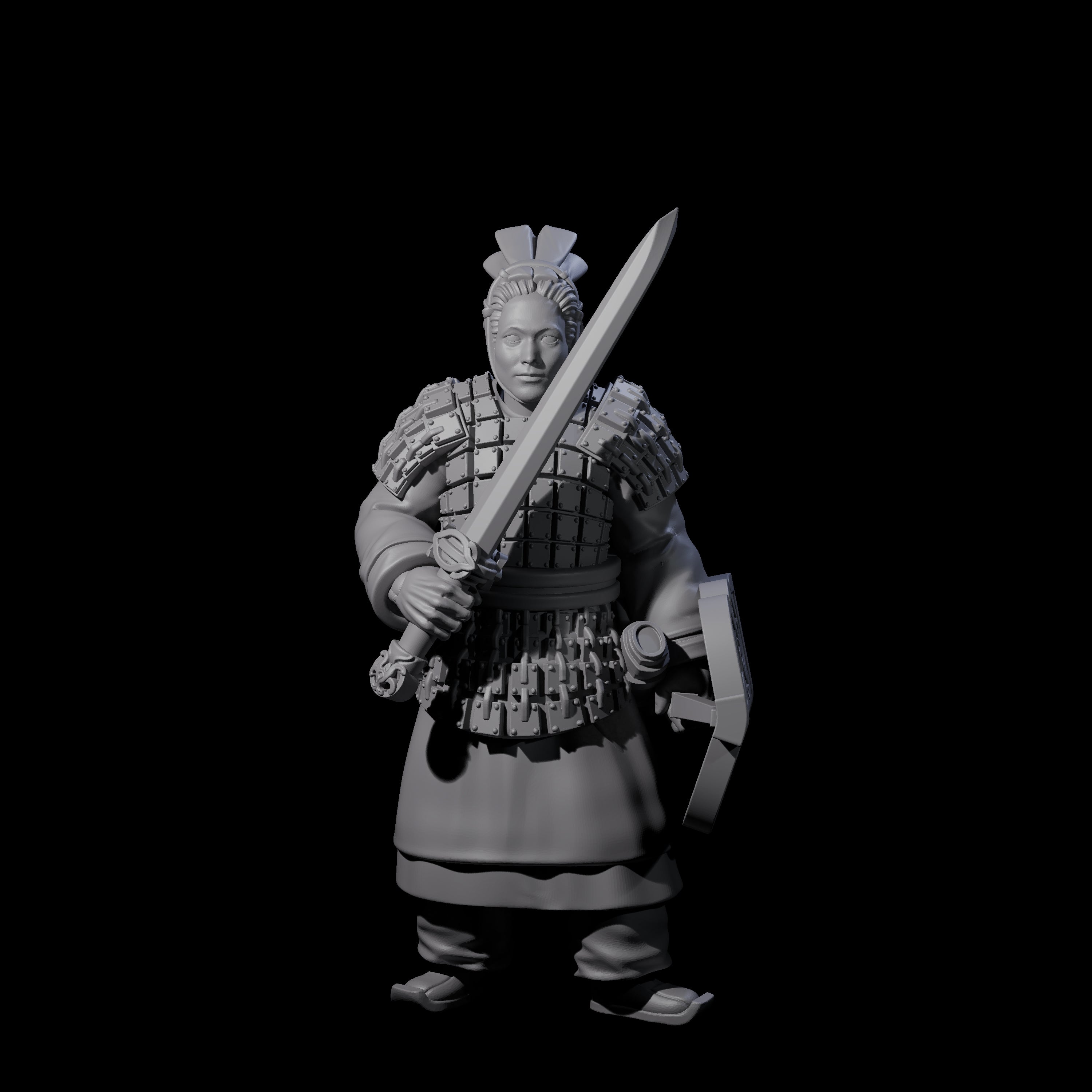 Chinese Terracotta Fierce Terracotta Warriors Miniature for Dungeons and Dragons, Pathfinder or other TTRPGs