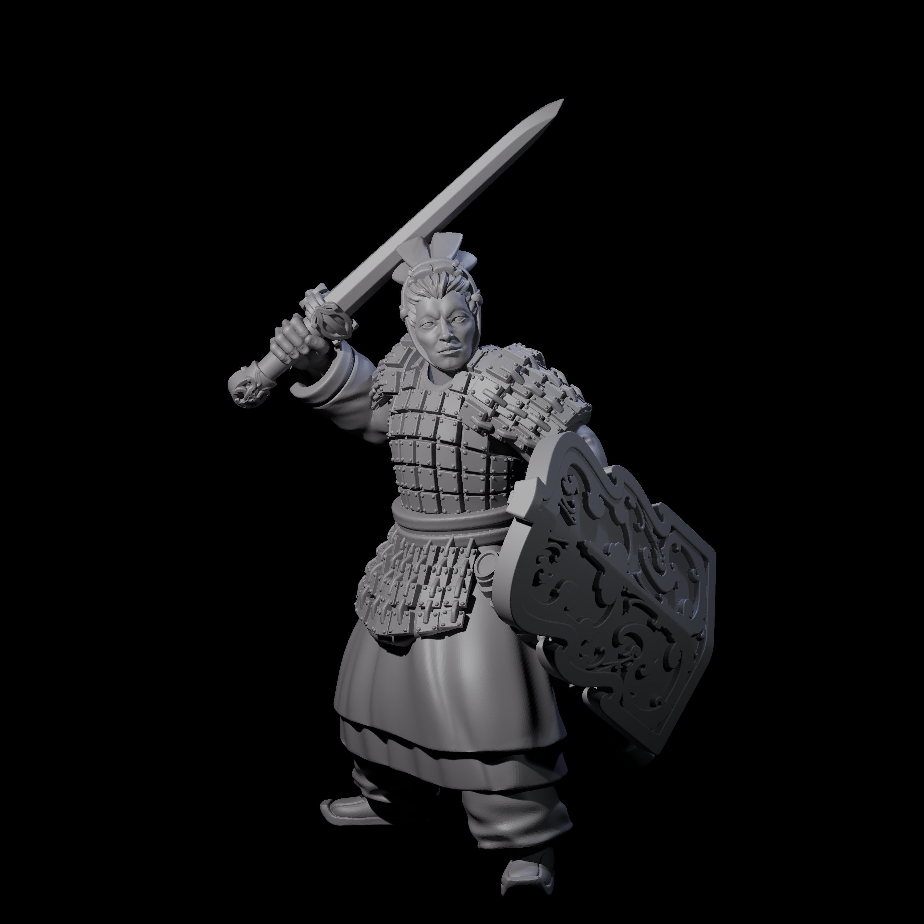 Chinese Terracotta Fierce Terracotta Warriors Miniature for Dungeons and Dragons, Pathfinder or other TTRPGs