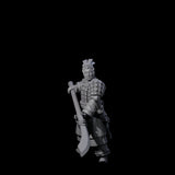 Chinese Terracotta Reaching Polearm Warrior C Miniature for Dungeons and Dragons, Pathfinder or other TTRPGs