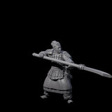 Chinese Terracotta Reaching Polearm Warrior F Miniature for Dungeons and Dragons, Pathfinder or other TTRPGs
